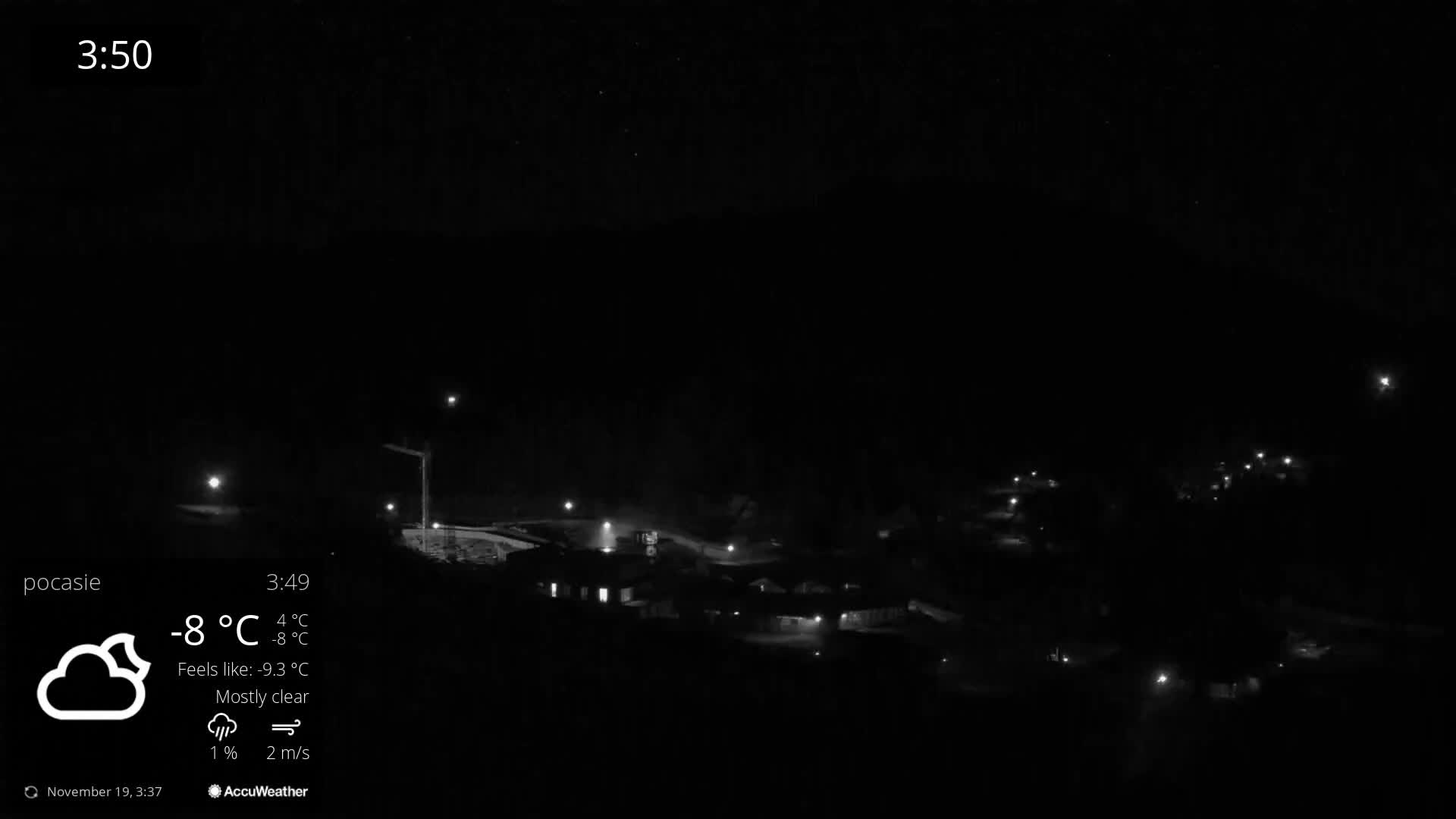 Meander Oravice Village Ski Slopes & Osobita Mountain Live Cam - Vitanova, Tvrdosin, Zilina, Slovakia