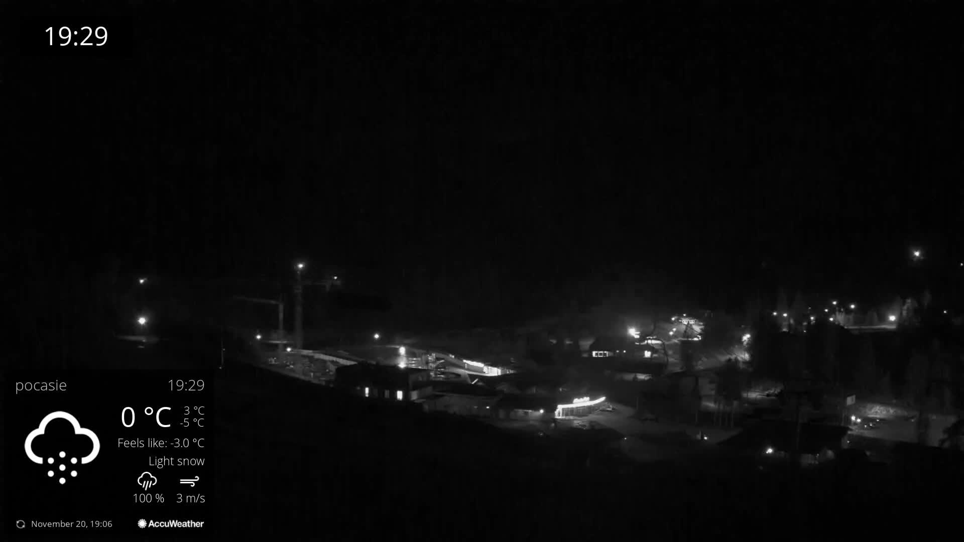 Meander Oravice Village Ski Slopes & Osobita Mountain Live Cam - Vitanova, Tvrdosin, Zilina, Slovakia