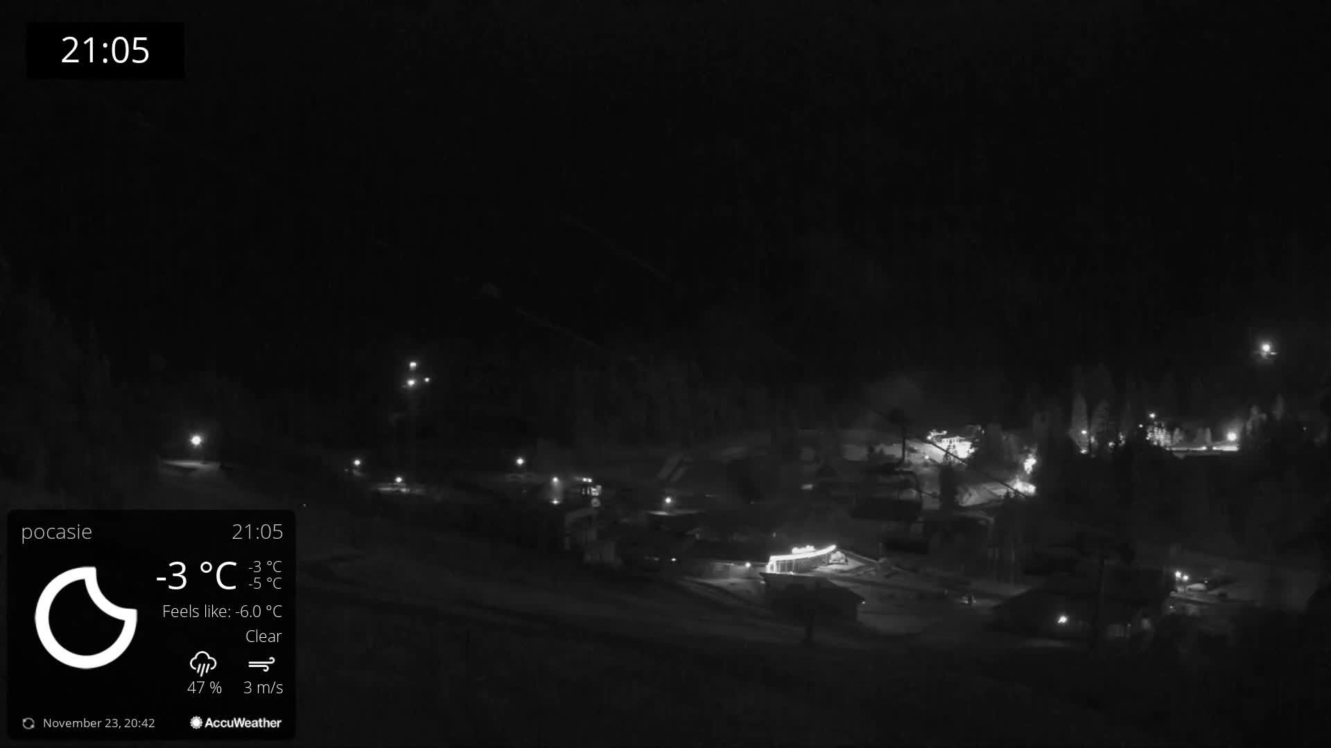 Meander Oravice Village Ski Slopes & Osobita Mountain Live Cam - Vitanova, Tvrdosin, Zilina, Slovakia