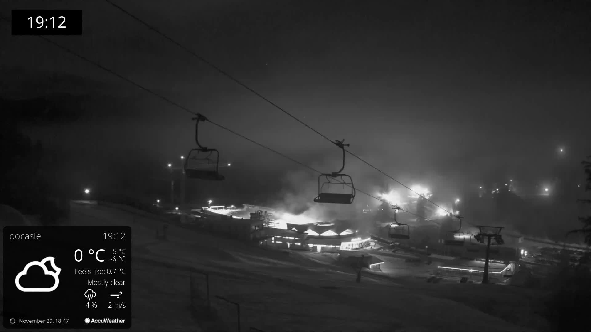Meander Oravice Village Ski Slopes & Osobita Mountain Live Cam - Vitanova, Tvrdosin, Zilina, Slovakia