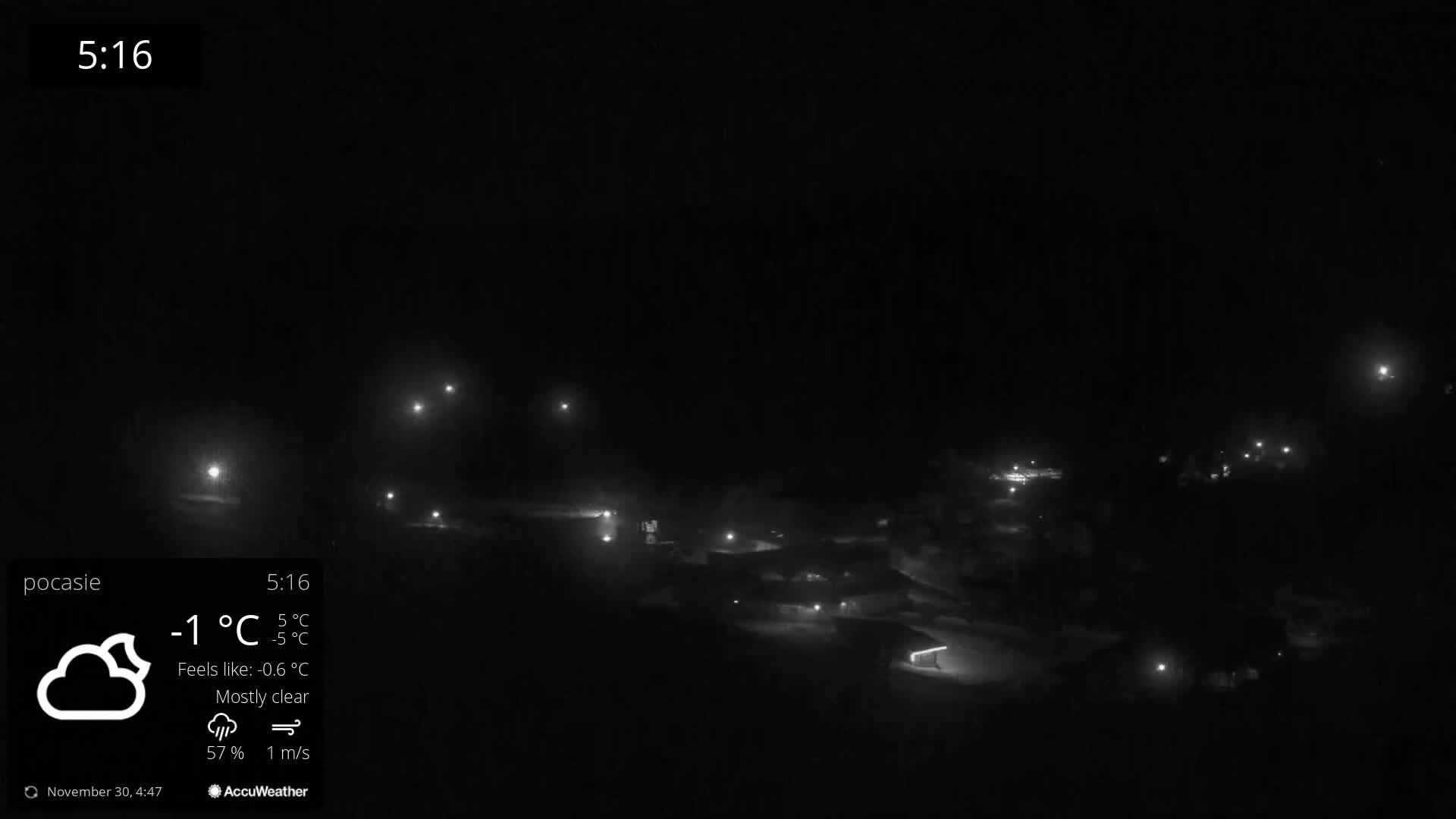 Meander Oravice Village Ski Slopes & Osobita Mountain Live Cam - Vitanova, Tvrdosin, Zilina, Slovakia