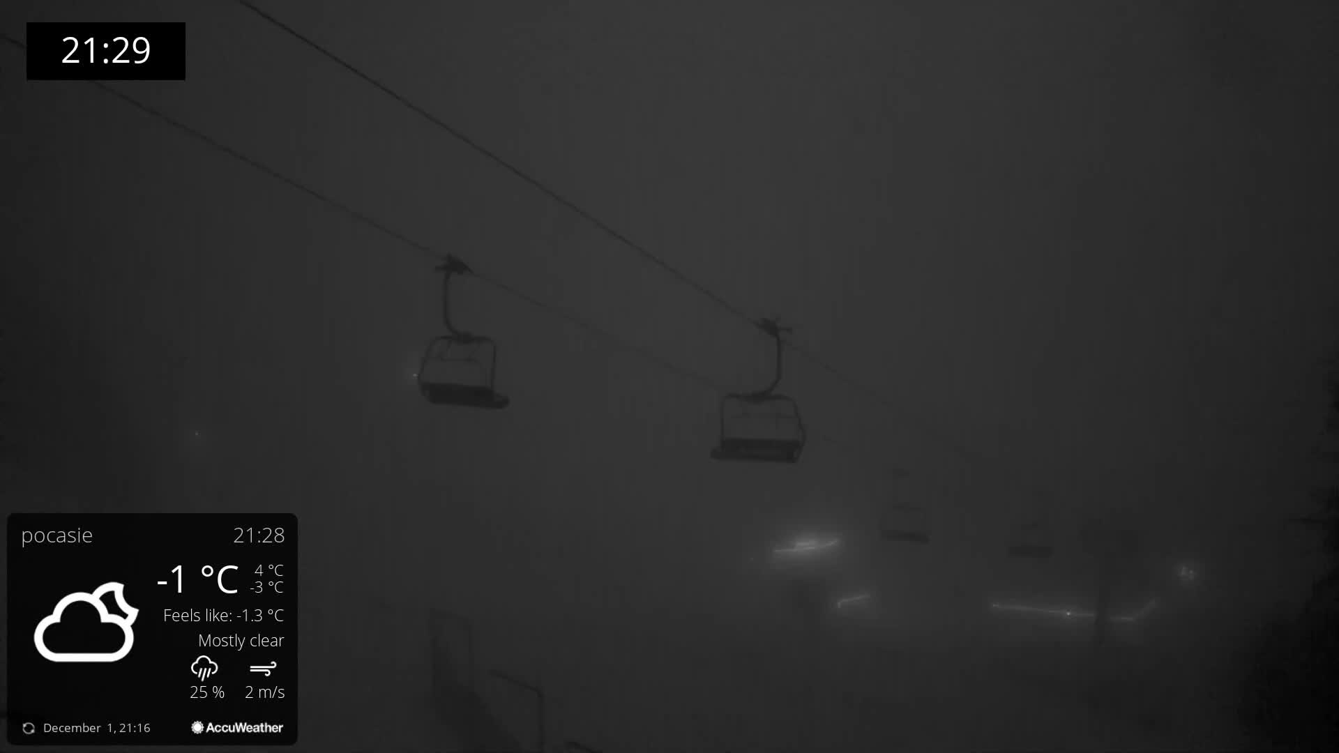 Meander Oravice Village Ski Slopes & Osobita Mountain Live Cam - Vitanova, Tvrdosin, Zilina, Slovakia