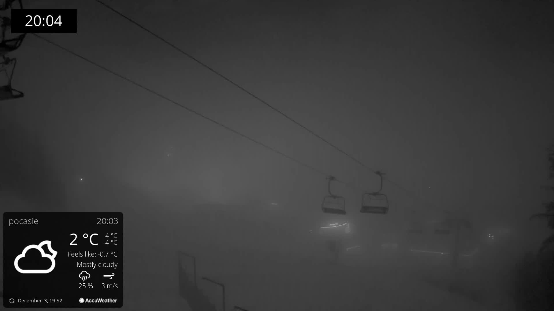 Meander Oravice Village Ski Slopes & Osobita Mountain Live Cam - Vitanova, Tvrdosin, Zilina, Slovakia