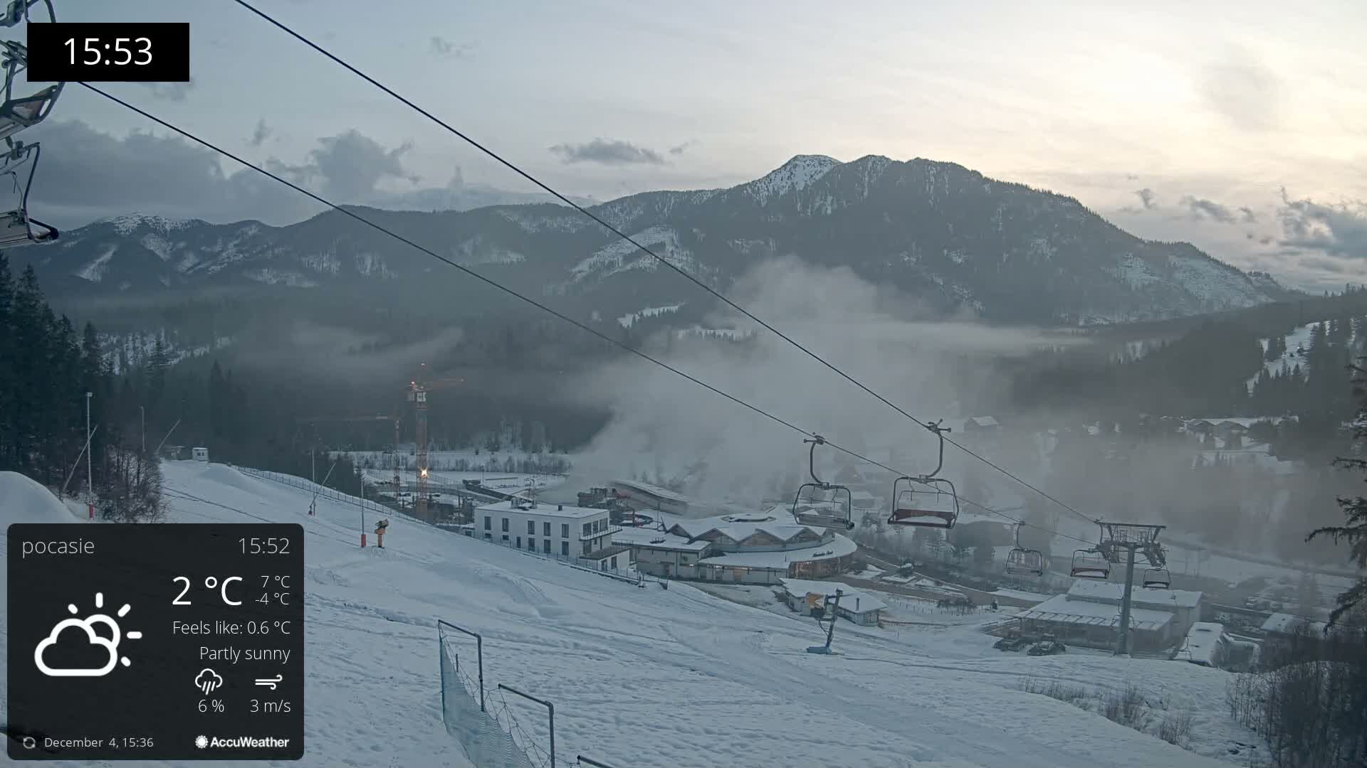 Meander Oravice Village Ski Slopes & Osobita Mountain Live Cam - Vitanova, Tvrdosin, Zilina, Slovakia