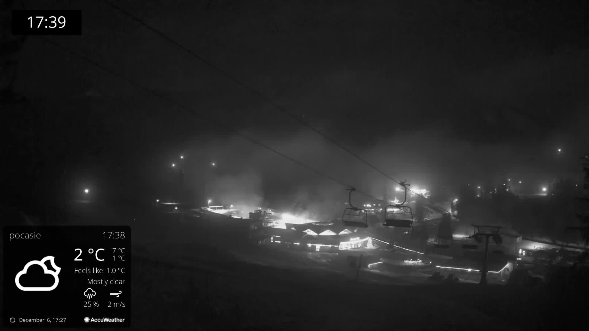 Meander Oravice Village Ski Slopes & Osobita Mountain Live Cam - Vitanova, Tvrdosin, Zilina, Slovakia