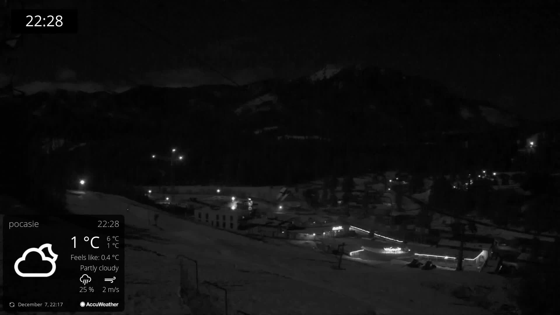 Meander Oravice Village Ski Slopes & Osobita Mountain Live Cam - Vitanova, Tvrdosin, Zilina, Slovakia