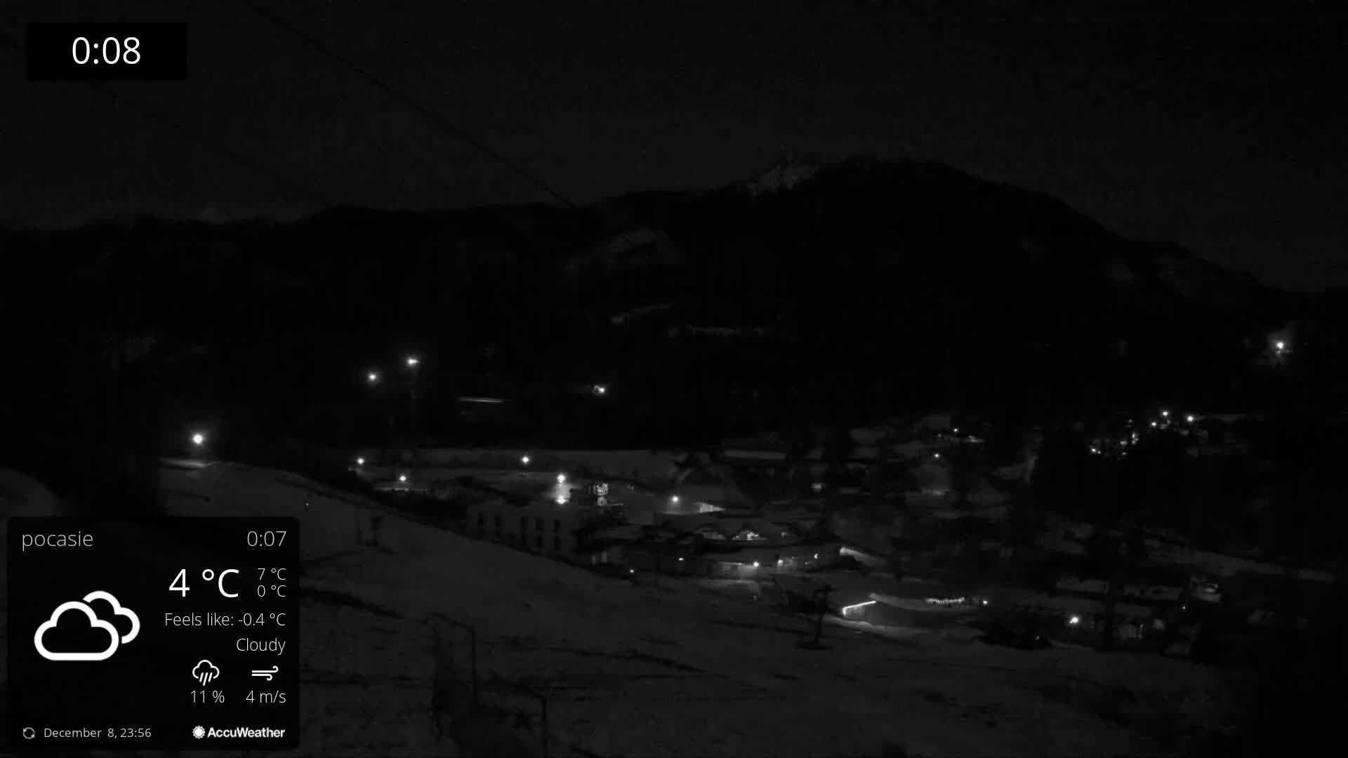 Meander Oravice Village Ski Slopes & Osobita Mountain Live Cam - Vitanova, Tvrdosin, Zilina, Slovakia