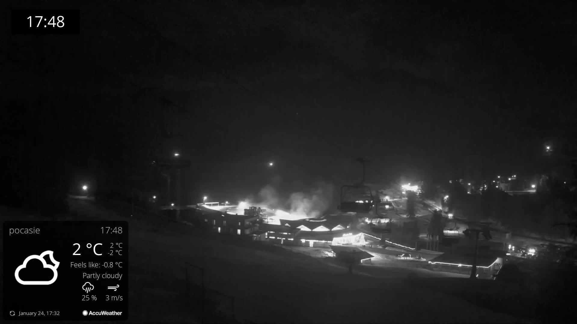 Meander Oravice Village Ski Slopes & Osobita Mountain Live Cam - Vitanova, Tvrdosin, Zilina, Slovakia