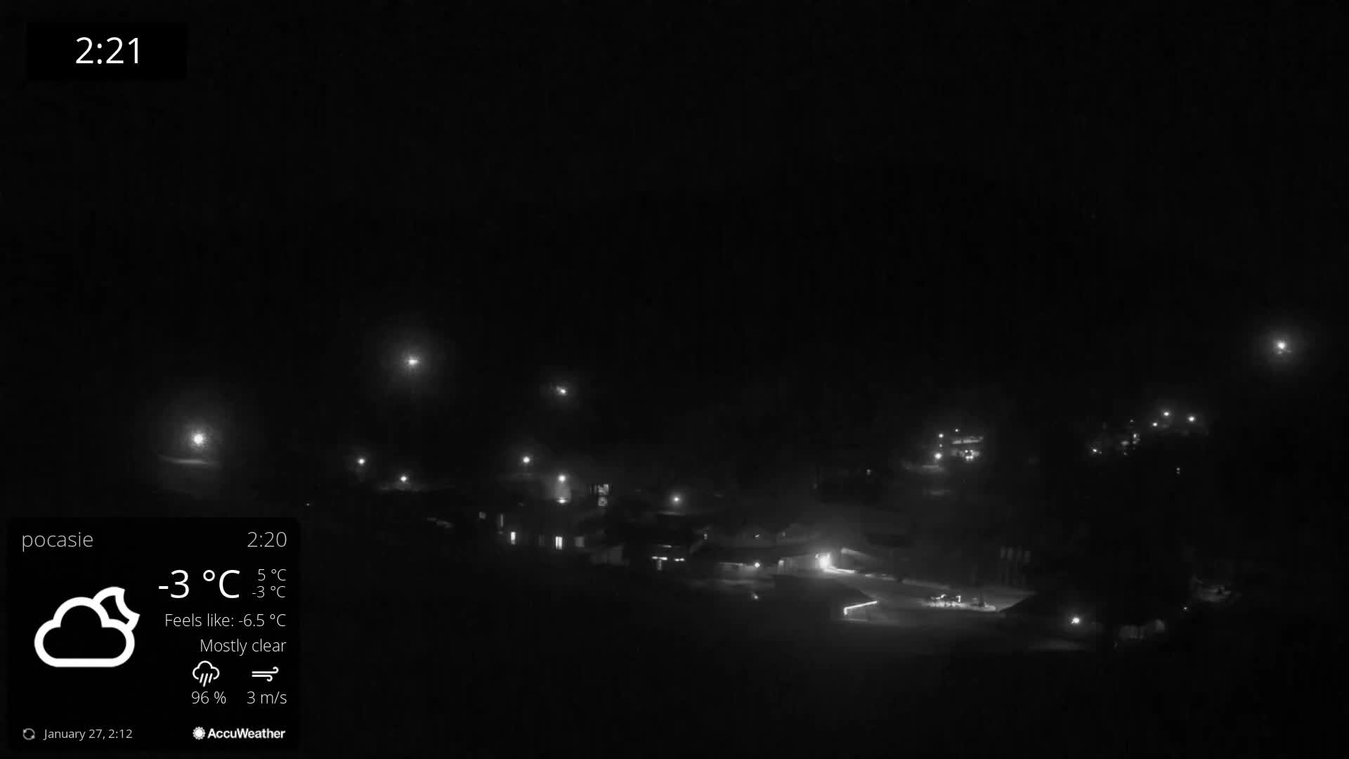 Meander Oravice Village Ski Slopes & Osobita Mountain Live Cam - Vitanova, Tvrdosin, Zilina, Slovakia