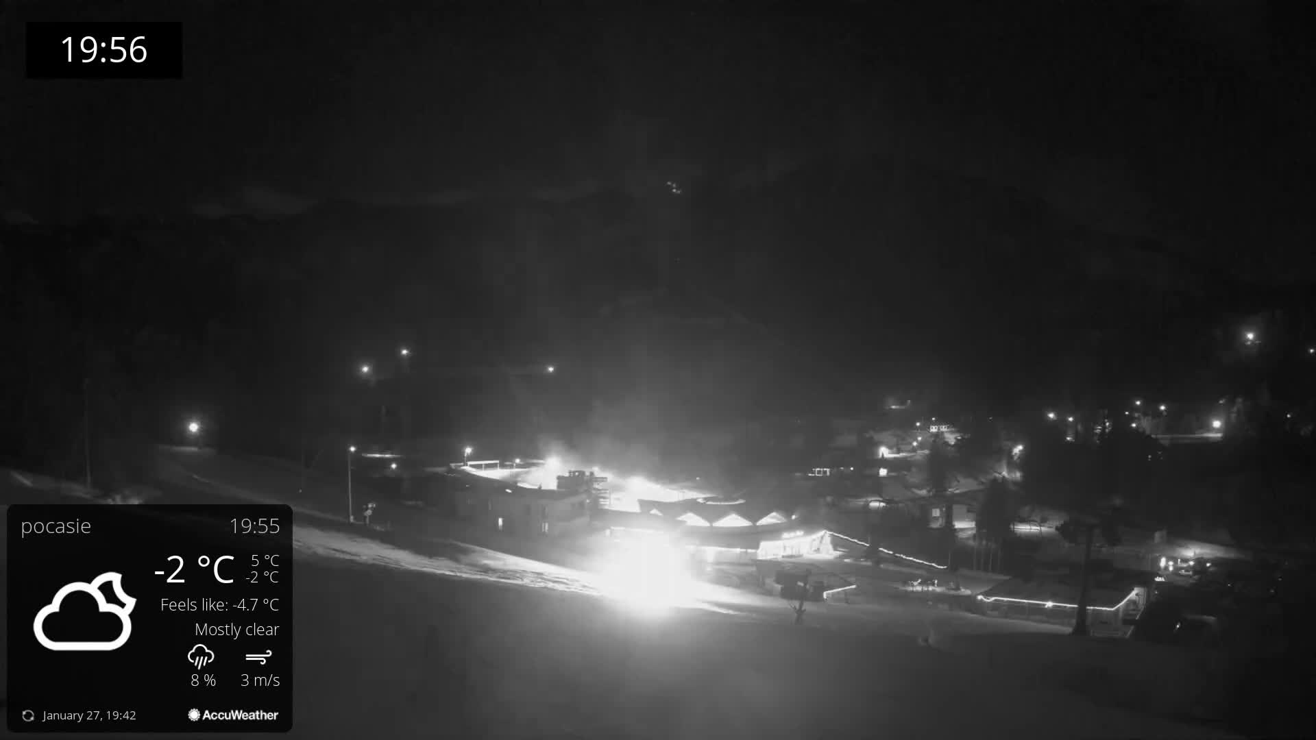 Meander Oravice Village Ski Slopes & Osobita Mountain Live Cam - Vitanova, Tvrdosin, Zilina, Slovakia
