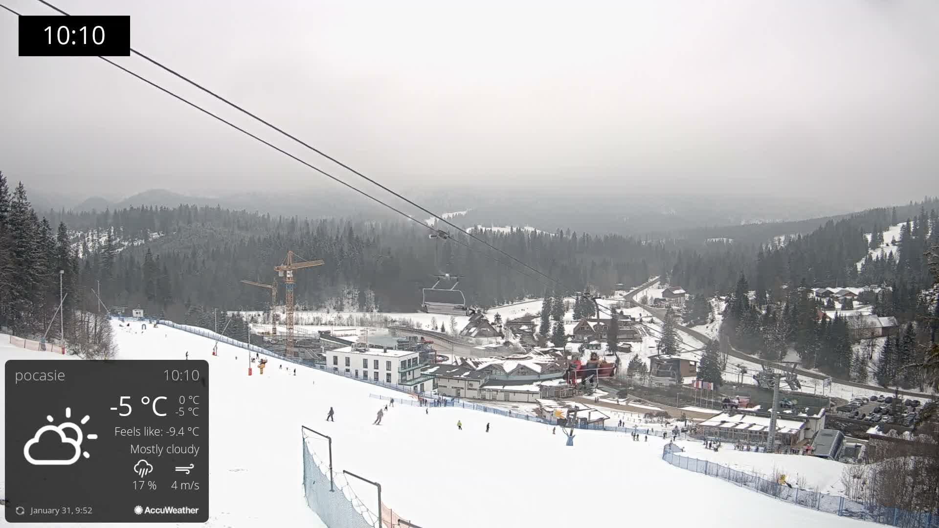 Meander Oravice Village Ski Slopes & Osobita Mountain Live Cam - Vitanova, Tvrdosin, Zilina, Slovakia
