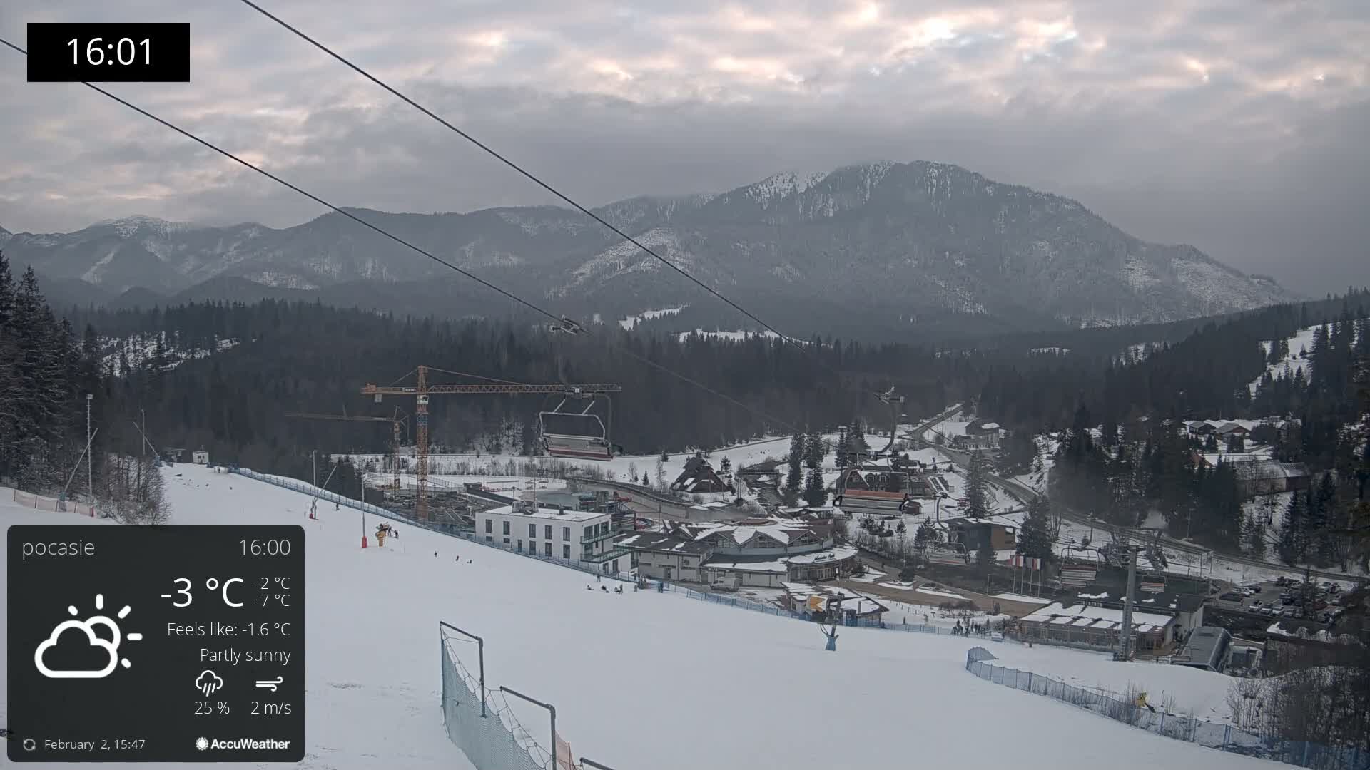 Meander Oravice Village Ski Slopes & Osobita Mountain Live Cam - Vitanova, Tvrdosin, Zilina, Slovakia