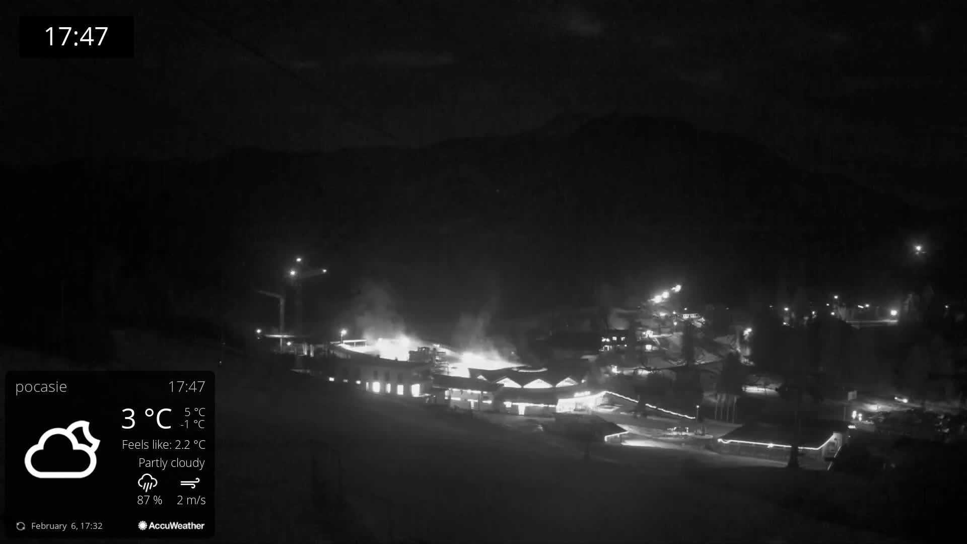 Meander Oravice Village Ski Slopes & Osobita Mountain Live Cam - Vitanova, Tvrdosin, Zilina, Slovakia