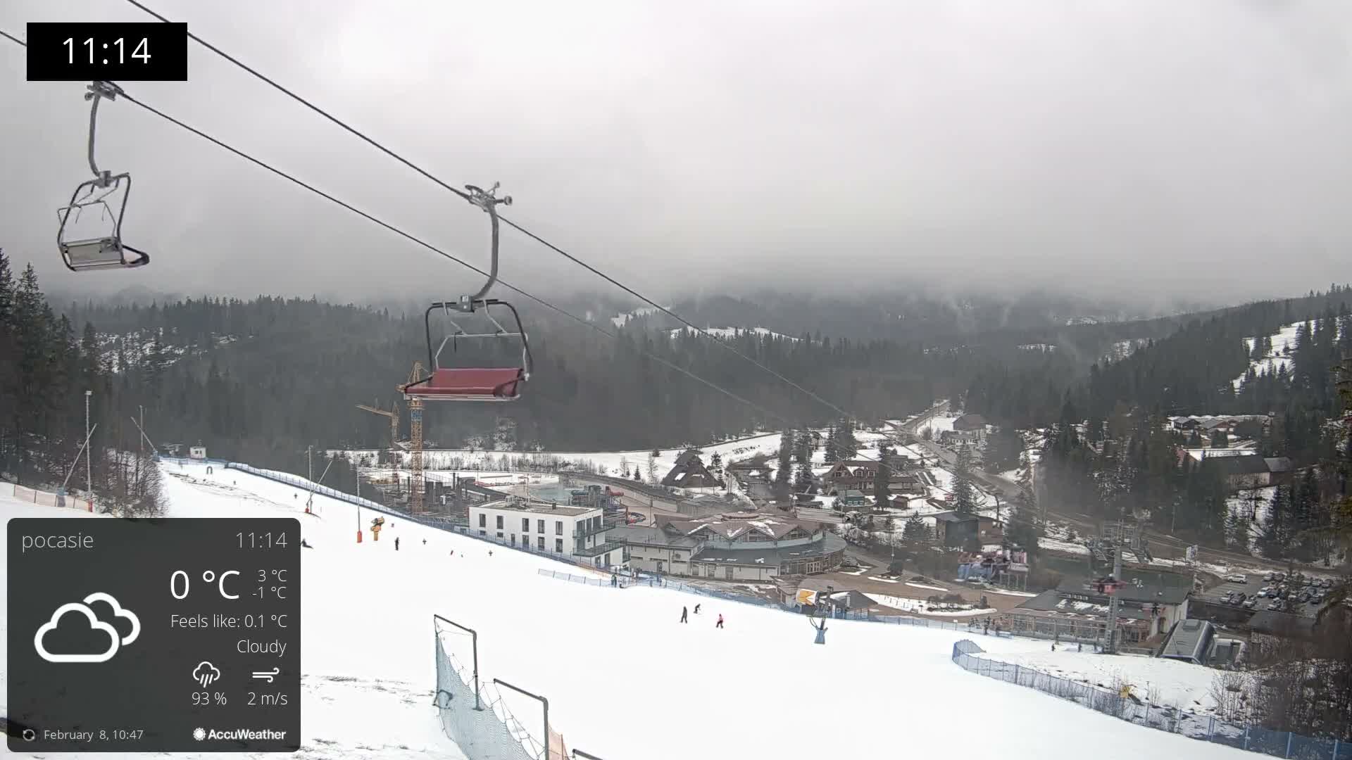 Meander Oravice Village Ski Slopes & Osobita Mountain Live Cam - Vitanova, Tvrdosin, Zilina, Slovakia