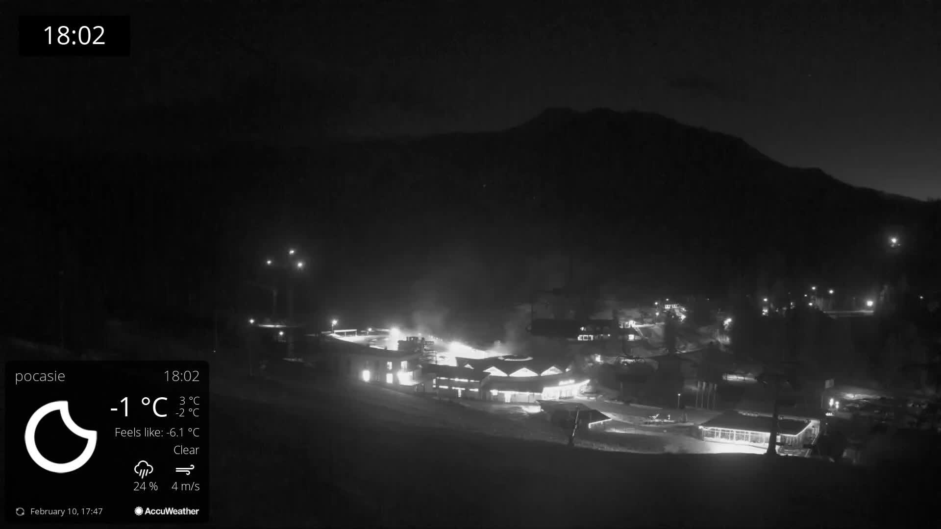 Meander Oravice Village Ski Slopes & Osobita Mountain Live Cam - Vitanova, Tvrdosin, Zilina, Slovakia