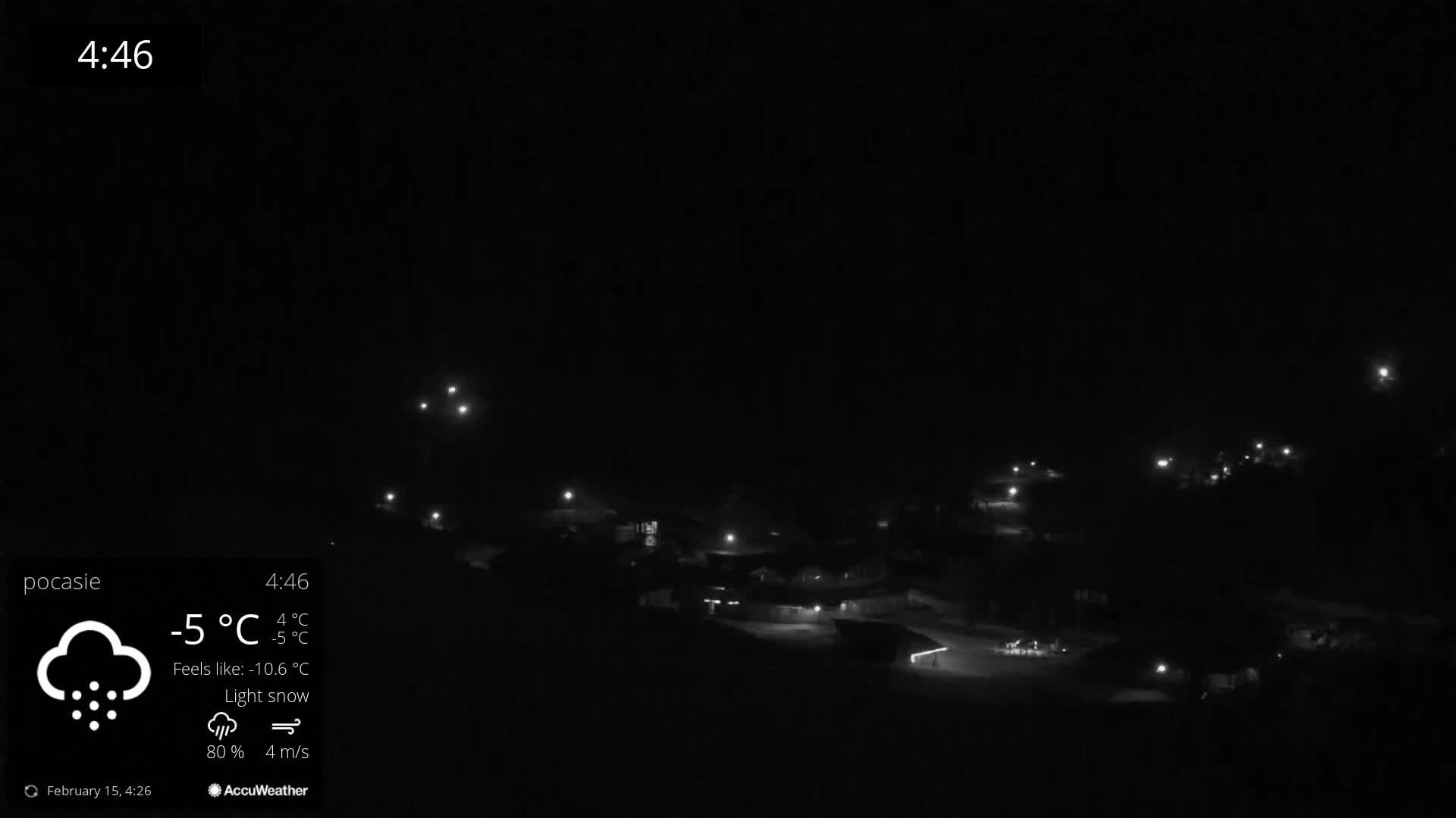 Meander Oravice Village Ski Slopes & Osobita Mountain Live Cam - Vitanova, Tvrdosin, Zilina, Slovakia