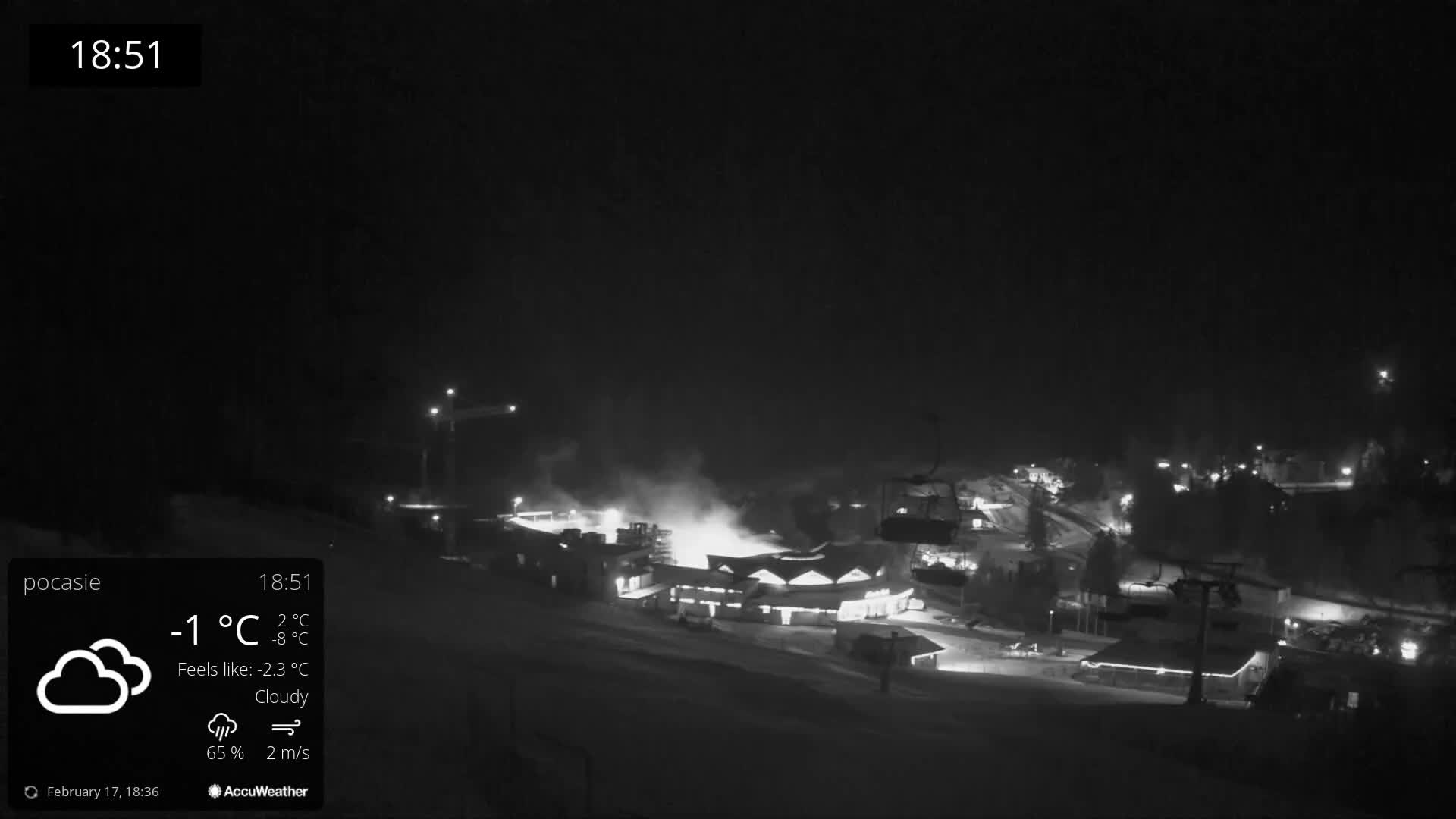 Meander Oravice Village Ski Slopes & Osobita Mountain Live Cam - Vitanova, Tvrdosin, Zilina, Slovakia