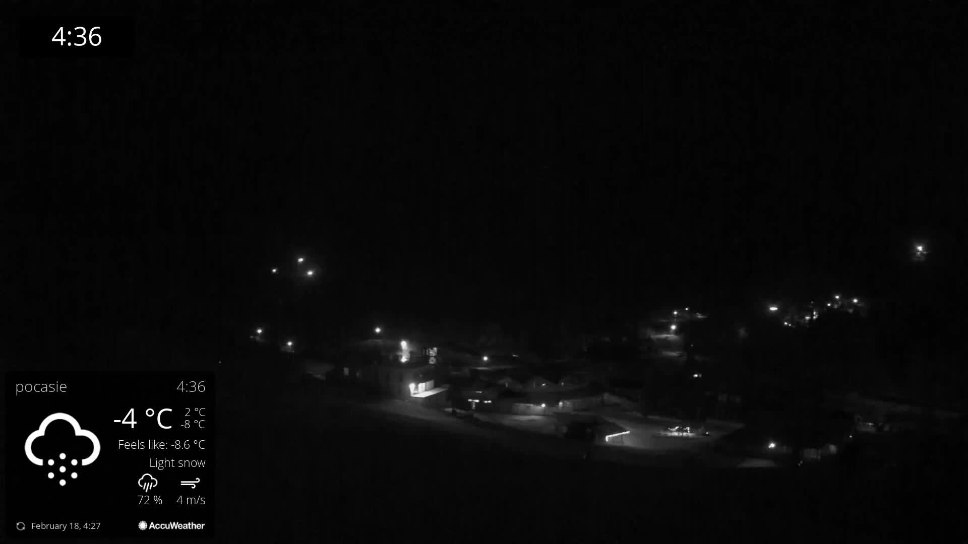 Meander Oravice Village Ski Slopes & Osobita Mountain Live Cam - Vitanova, Tvrdosin, Zilina, Slovakia