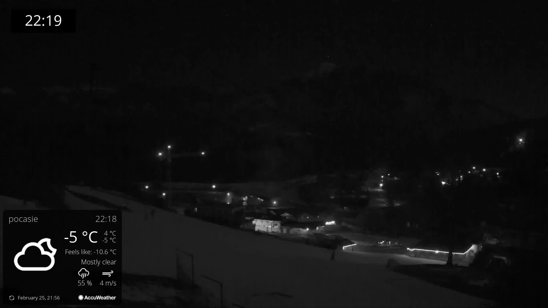 Meander Oravice Village Ski Slopes & Osobita Mountain Live Cam - Vitanova, Tvrdosin, Zilina, Slovakia
