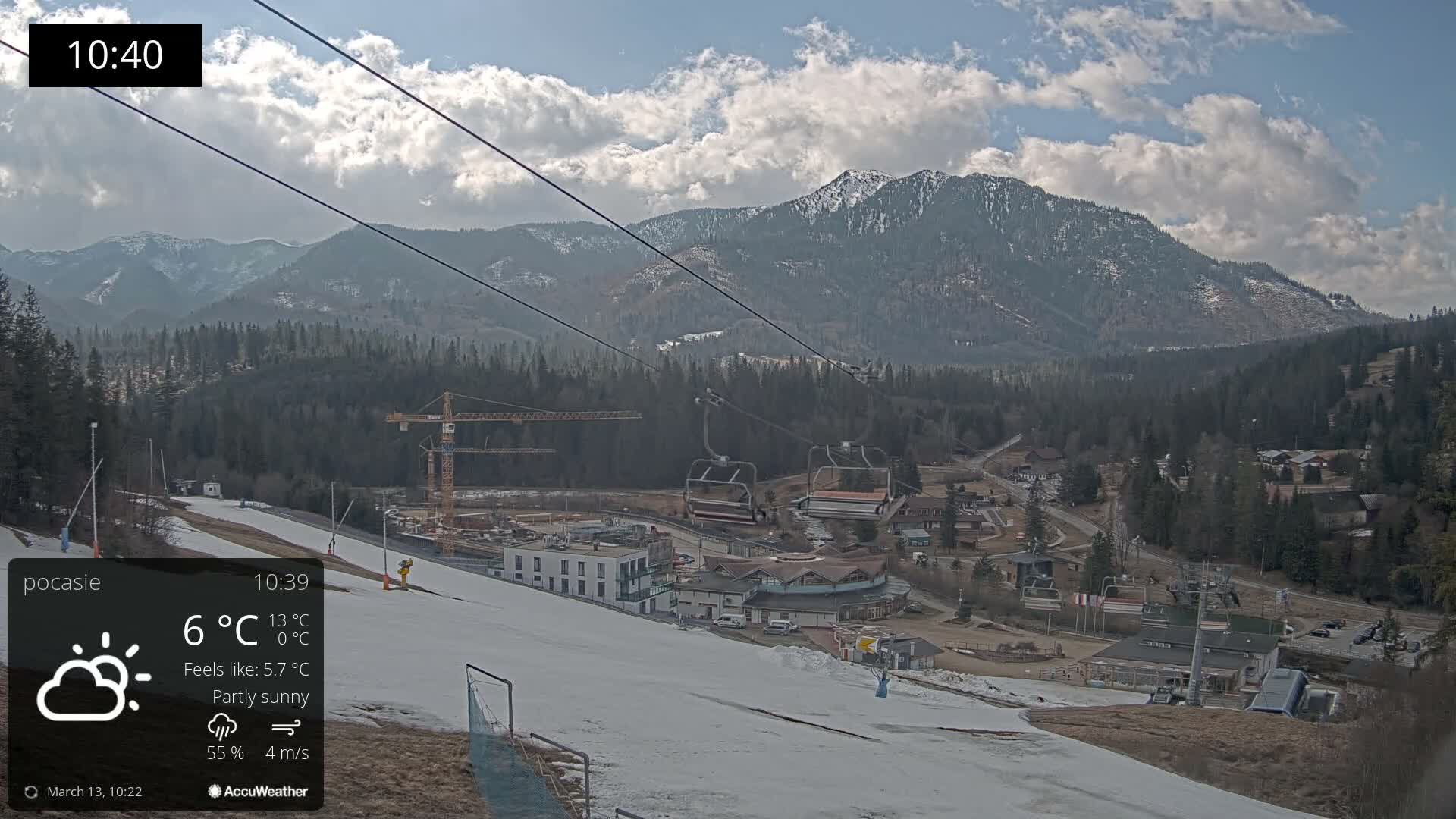 Meander Oravice Village Ski Slopes & Osobita Mountain Live Cam - Vitanova, Tvrdosin, Zilina, Slovakia