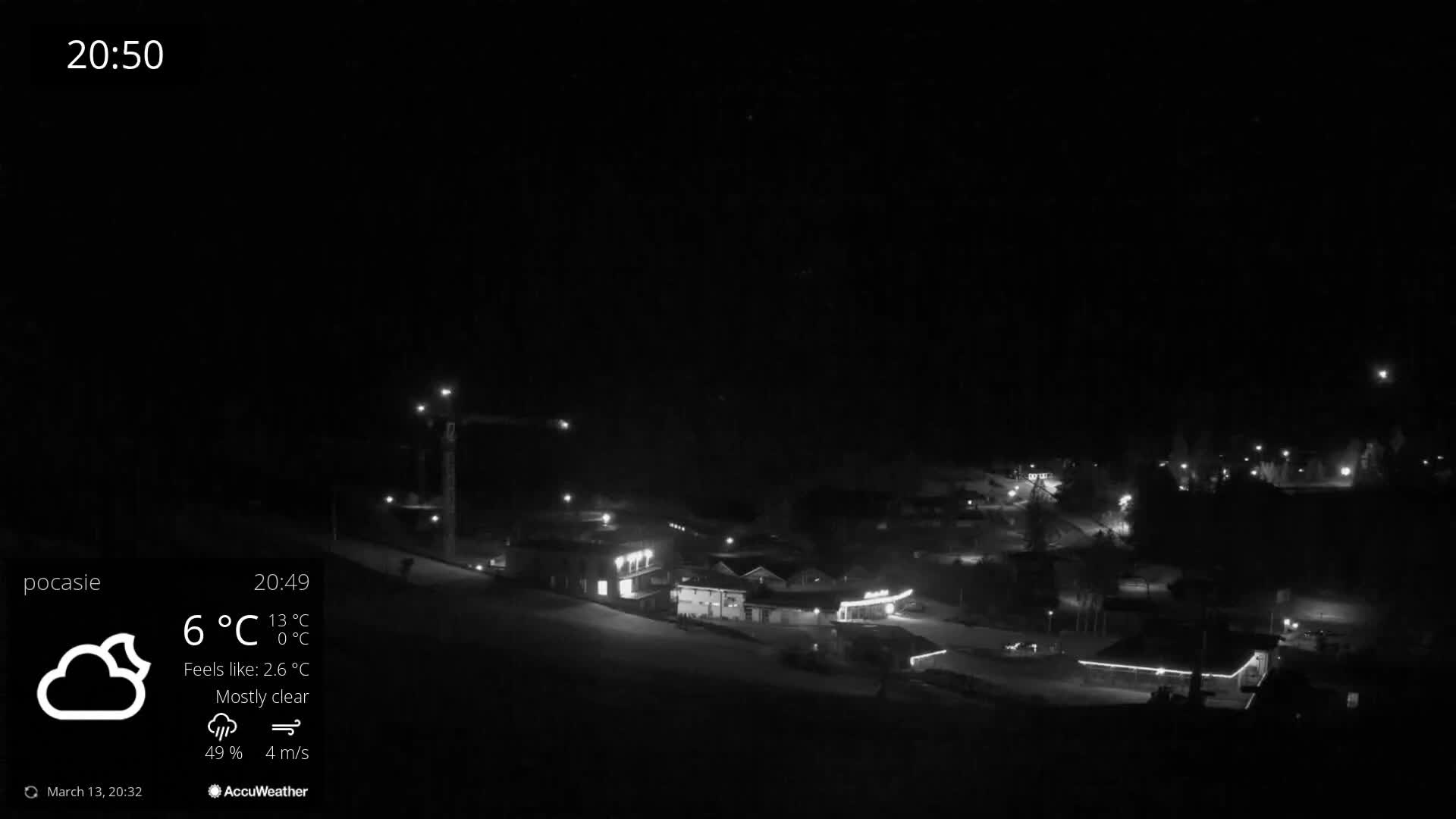 Meander Oravice Village Ski Slopes & Osobita Mountain Live Cam - Vitanova, Tvrdosin, Zilina, Slovakia