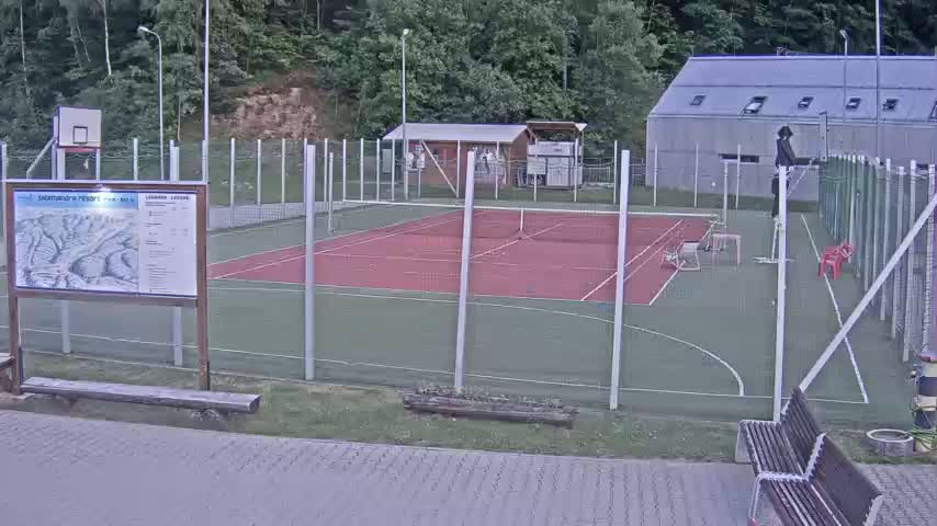Salamandra Ski Resort Tennis Court Live Cam - Hodrusa-Hamre, Žarnovica, Banská Bystrica, Slovakia