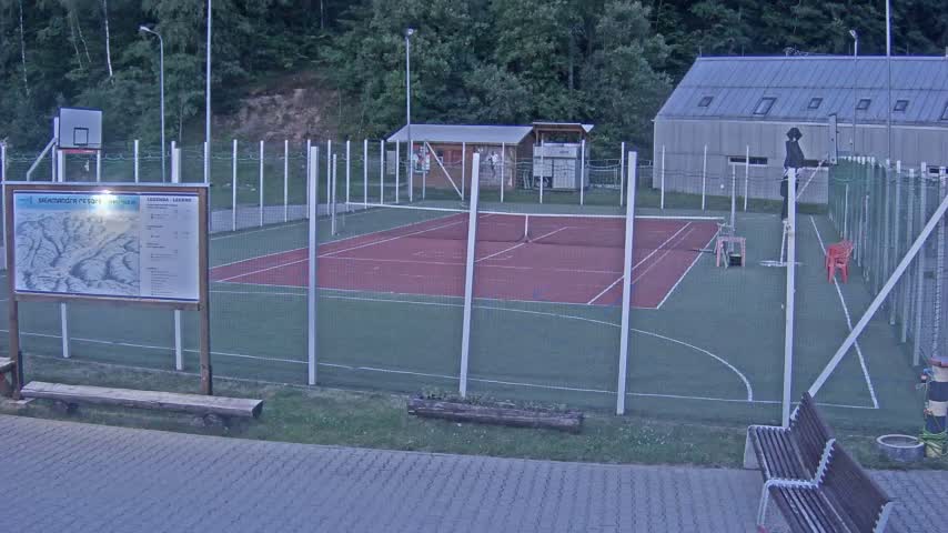 Salamandra Ski Resort Tennis Court Live Cam - Hodrusa-Hamre, Žarnovica, Banská Bystrica, Slovakia