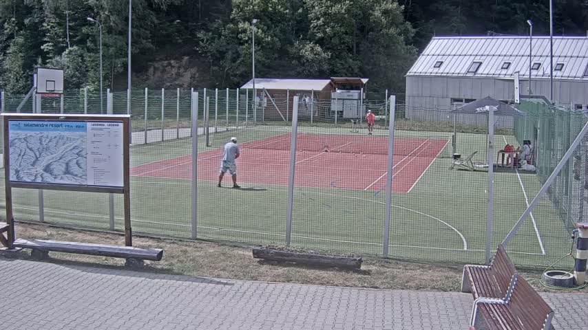 Salamandra Ski Resort Tennis Court Live Cam - Hodrusa-Hamre, Žarnovica, Banská Bystrica, Slovakia