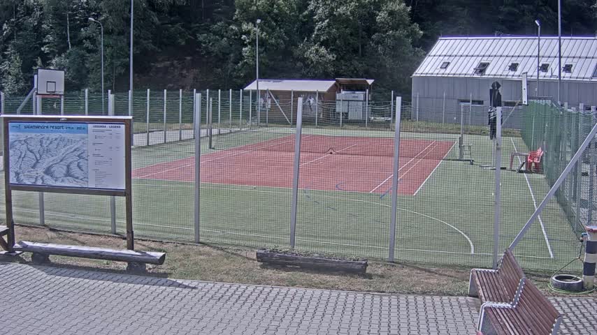 Salamandra Ski Resort Tennis Court Live Cam - Hodrusa-Hamre, Žarnovica, Banská Bystrica, Slovakia