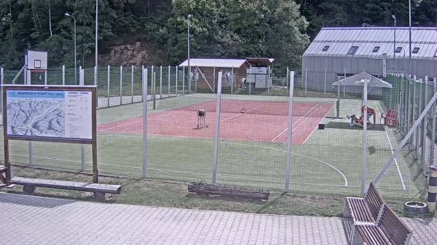 Salamandra Ski Resort Tennis Court Live Cam - Hodrusa-Hamre, Žarnovica, Banská Bystrica, Slovakia