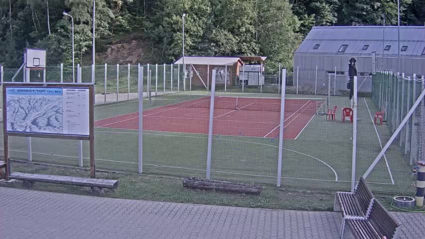 Salamandra Ski Resort Tennis Court Live Cam - Hodrusa-Hamre, Žarnovica, Banská Bystrica, Slovakia