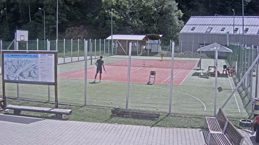 Salamandra Ski Resort Tennis Court Live Cam - Hodrusa-Hamre, Žarnovica, Banská Bystrica, Slovakia