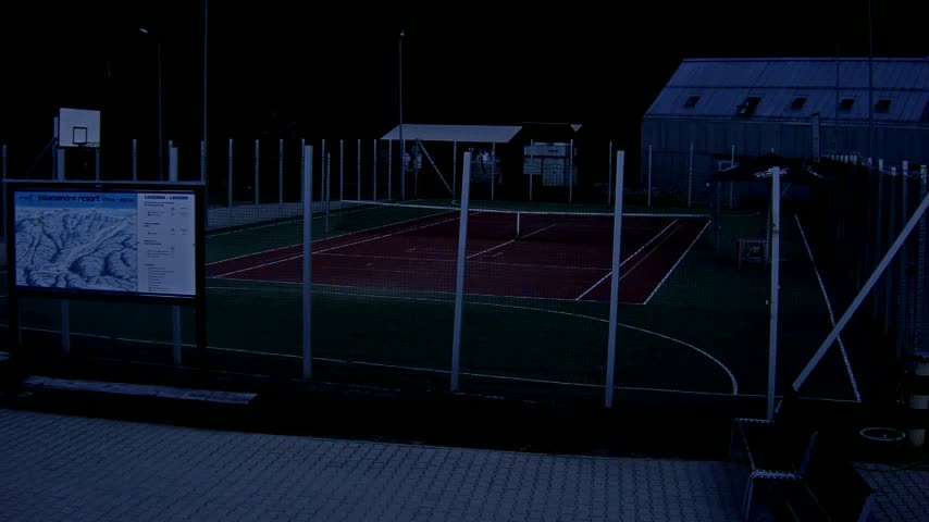 Salamandra Ski Resort Tennis Court Live Cam - Hodrusa-Hamre, Žarnovica, Banská Bystrica, Slovakia