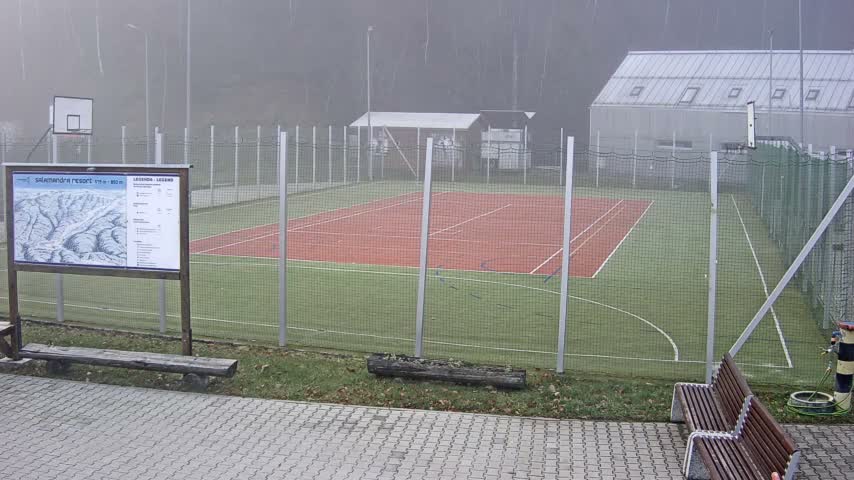 Salamandra Ski Resort Tennis Court Live Cam - Hodrusa-Hamre, Žarnovica, Banská Bystrica, Slovakia