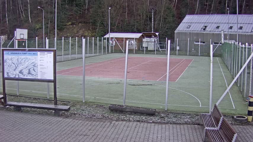 Salamandra Ski Resort Tennis Court Live Cam - Hodrusa-Hamre, Žarnovica, Banská Bystrica, Slovakia