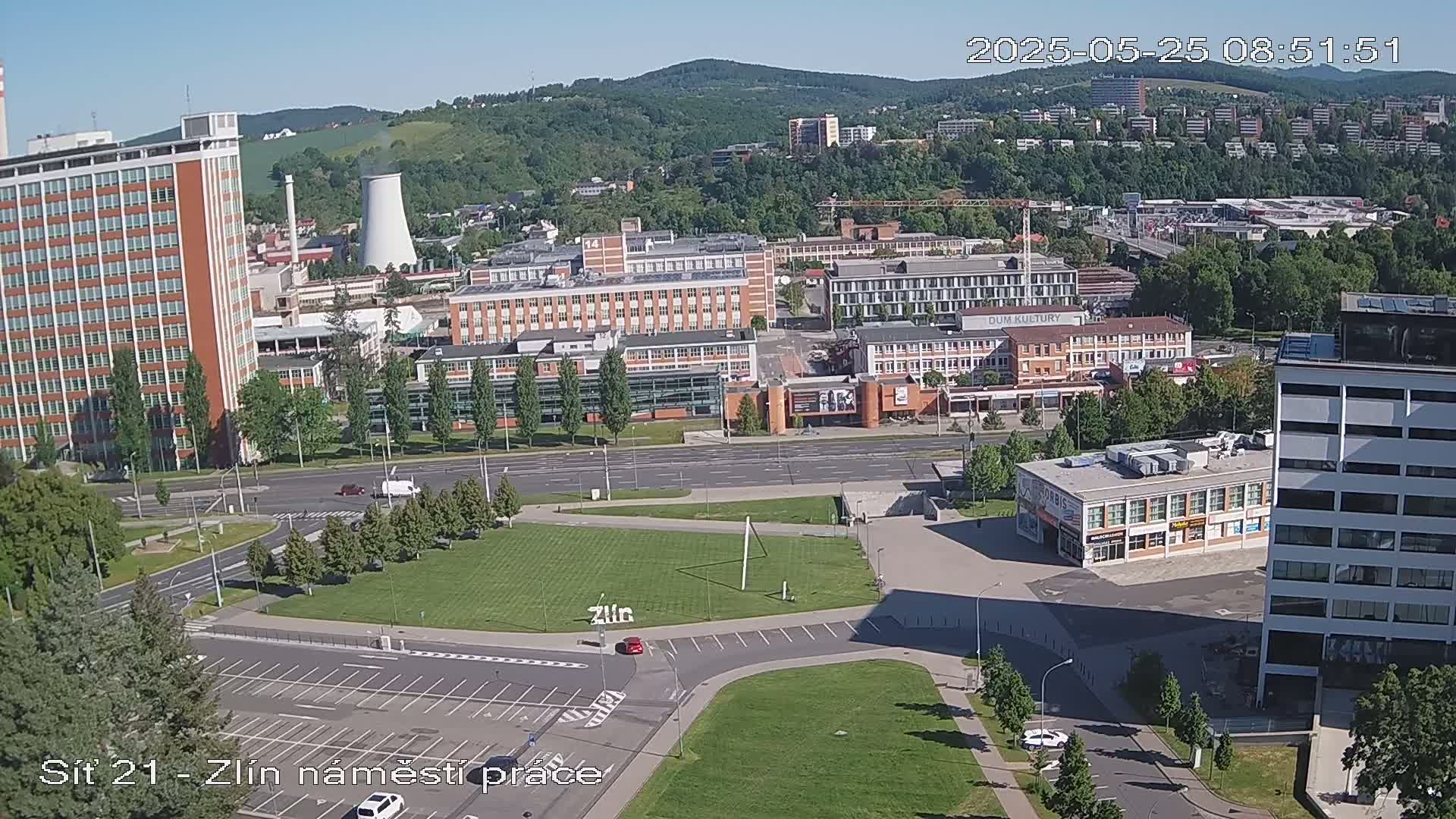 Zlín Industrial Area Live Cam - Zlin 1, Zlin, Czechia