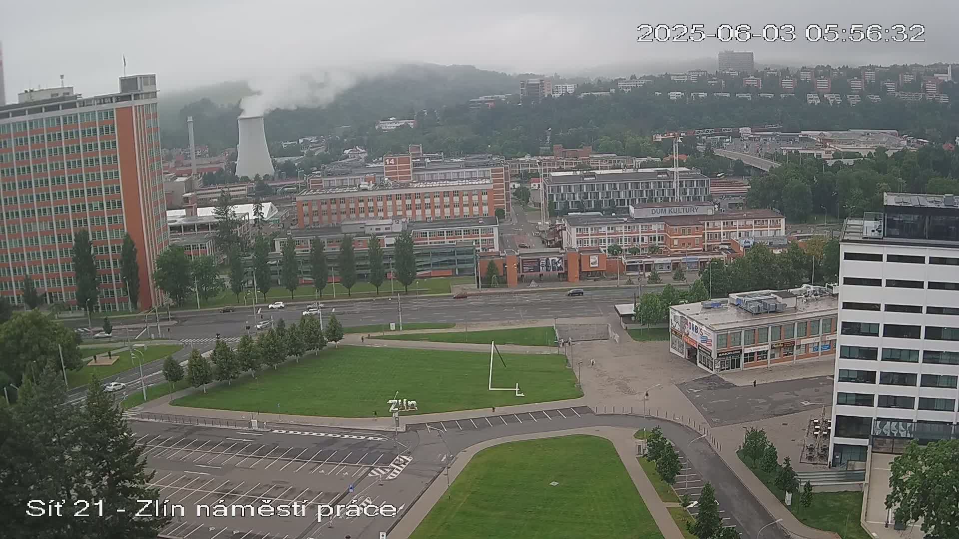 Zlín Industrial Area Live Cam - Zlin 1, Zlin, Czechia