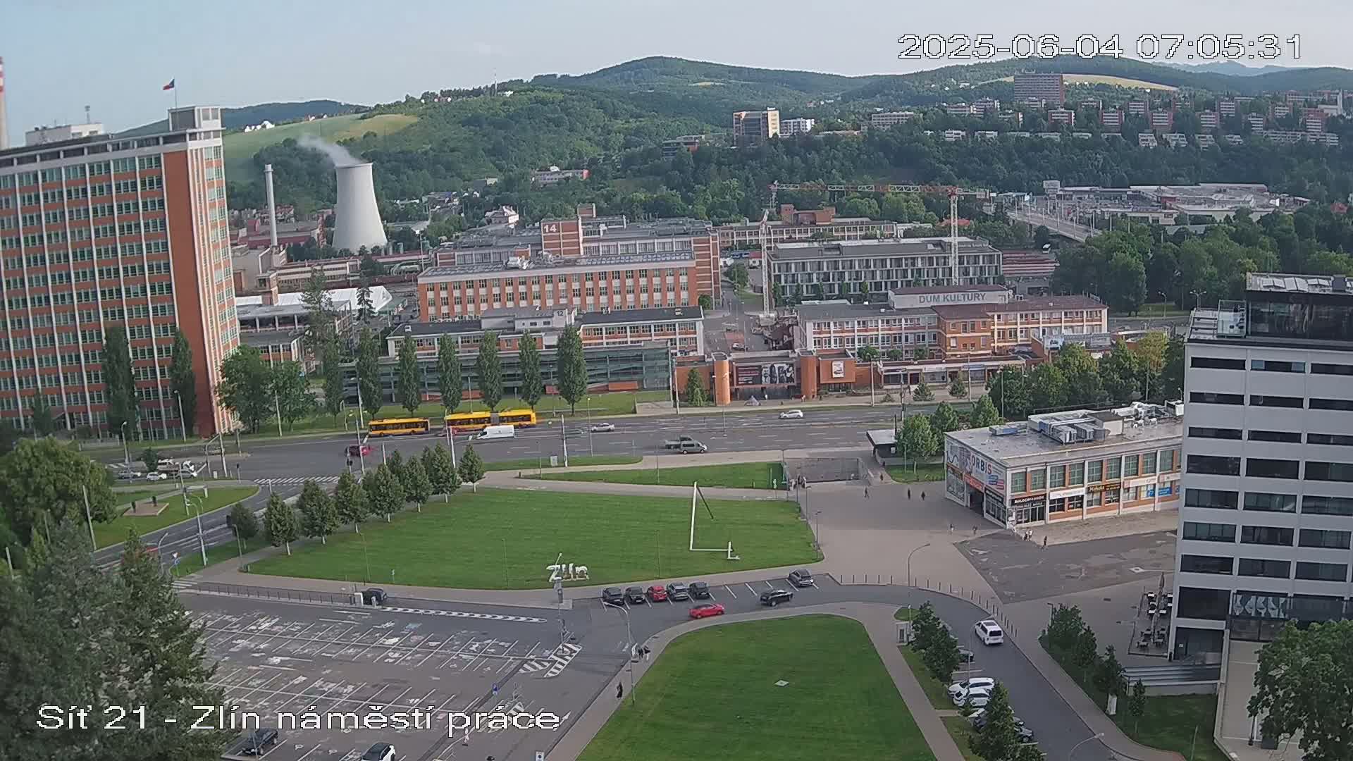 Zlín Industrial Area Live Cam - Zlin 1, Zlin, Czechia