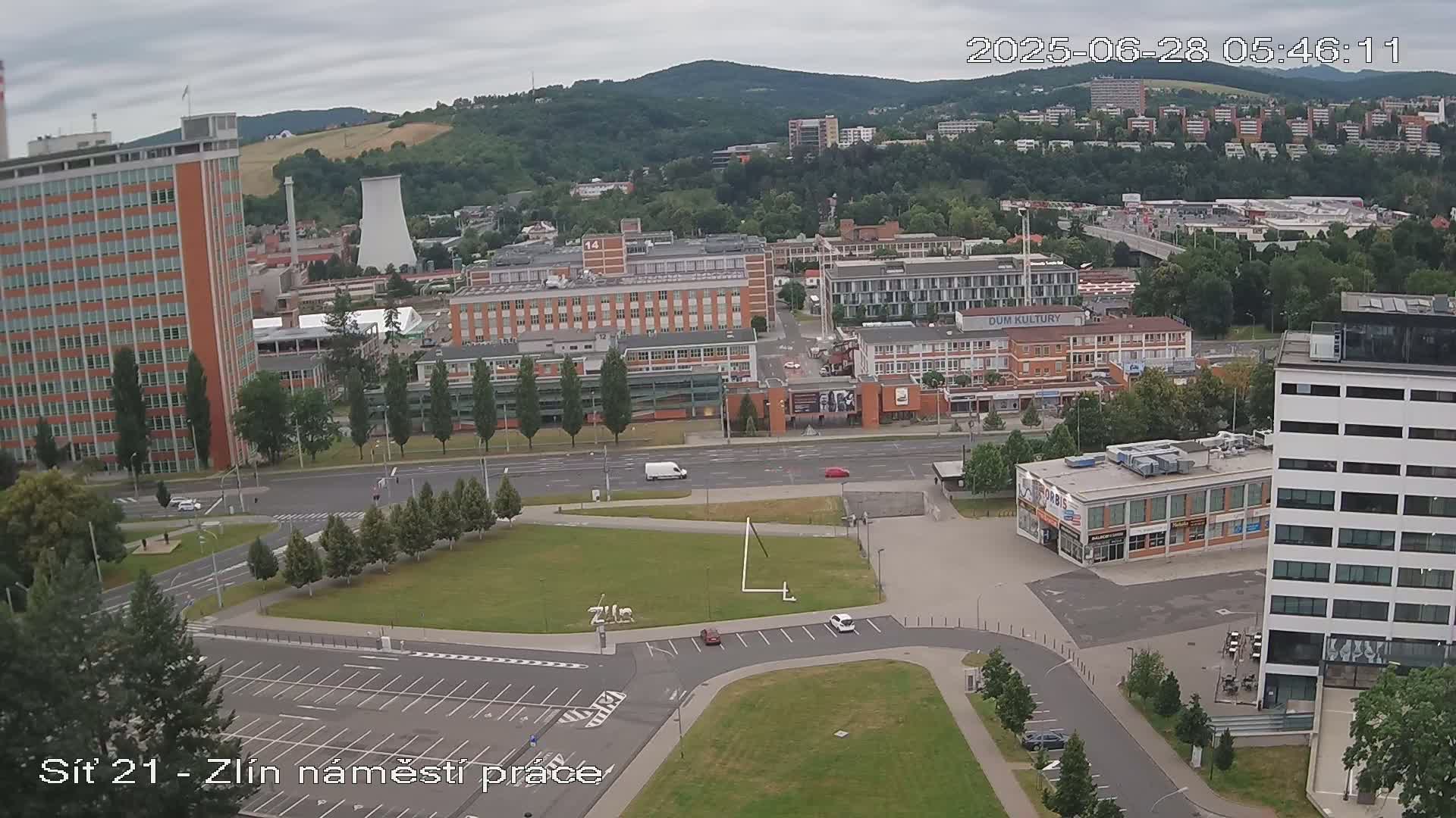 Zlín Industrial Area Live Cam - Zlin 1, Zlin, Czechia