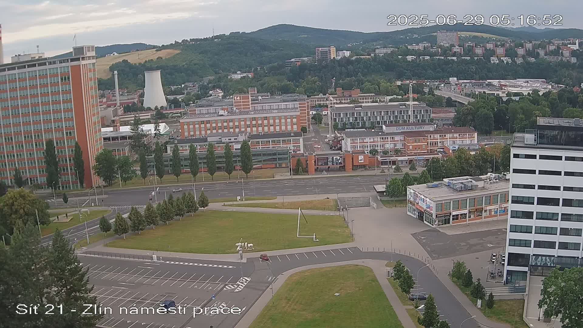 Zlín Industrial Area Live Cam - Zlin 1, Zlin, Czechia