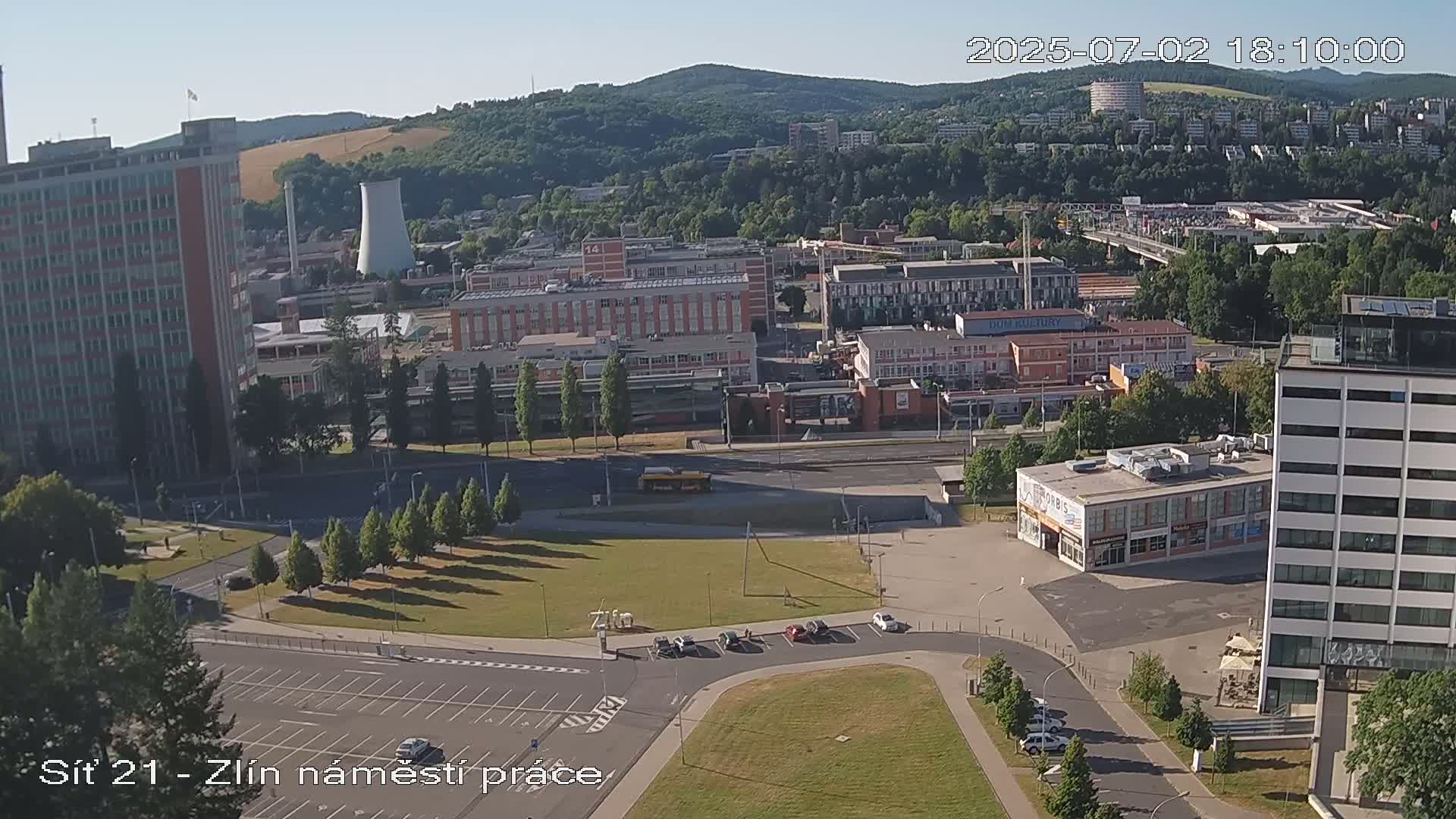Zlín Industrial Area Live Cam - Zlin 1, Zlin, Czechia