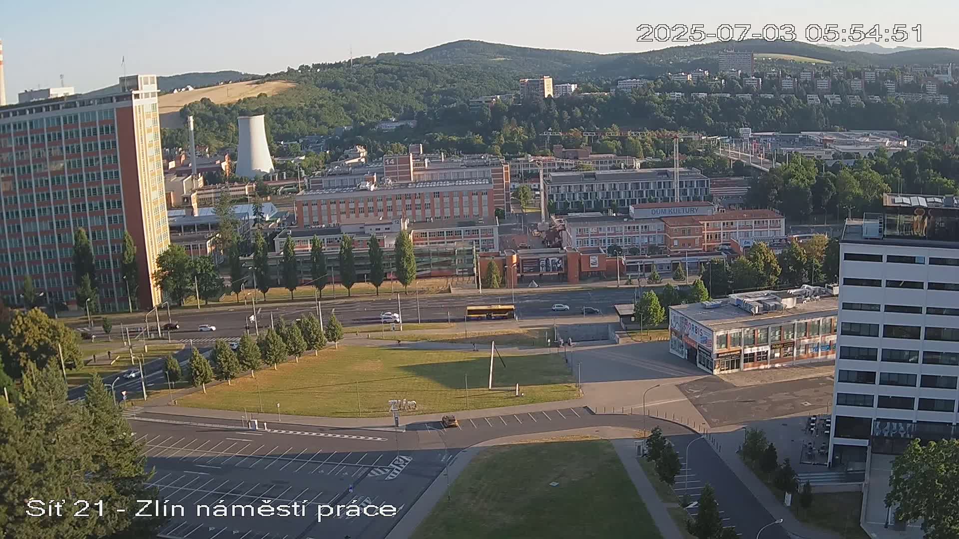 Zlín Industrial Area Live Cam - Zlin 1, Zlin, Czechia