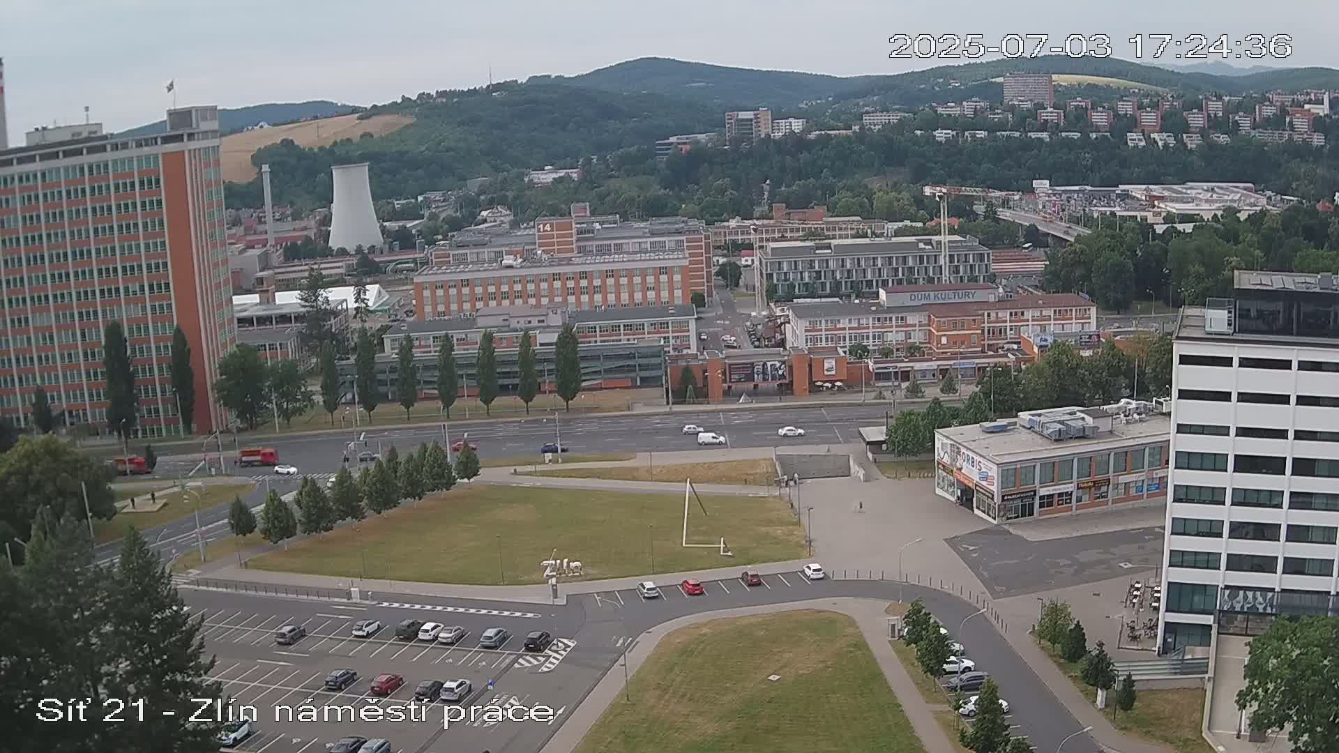 Zlín Industrial Area Live Cam - Zlin 1, Zlin, Czechia