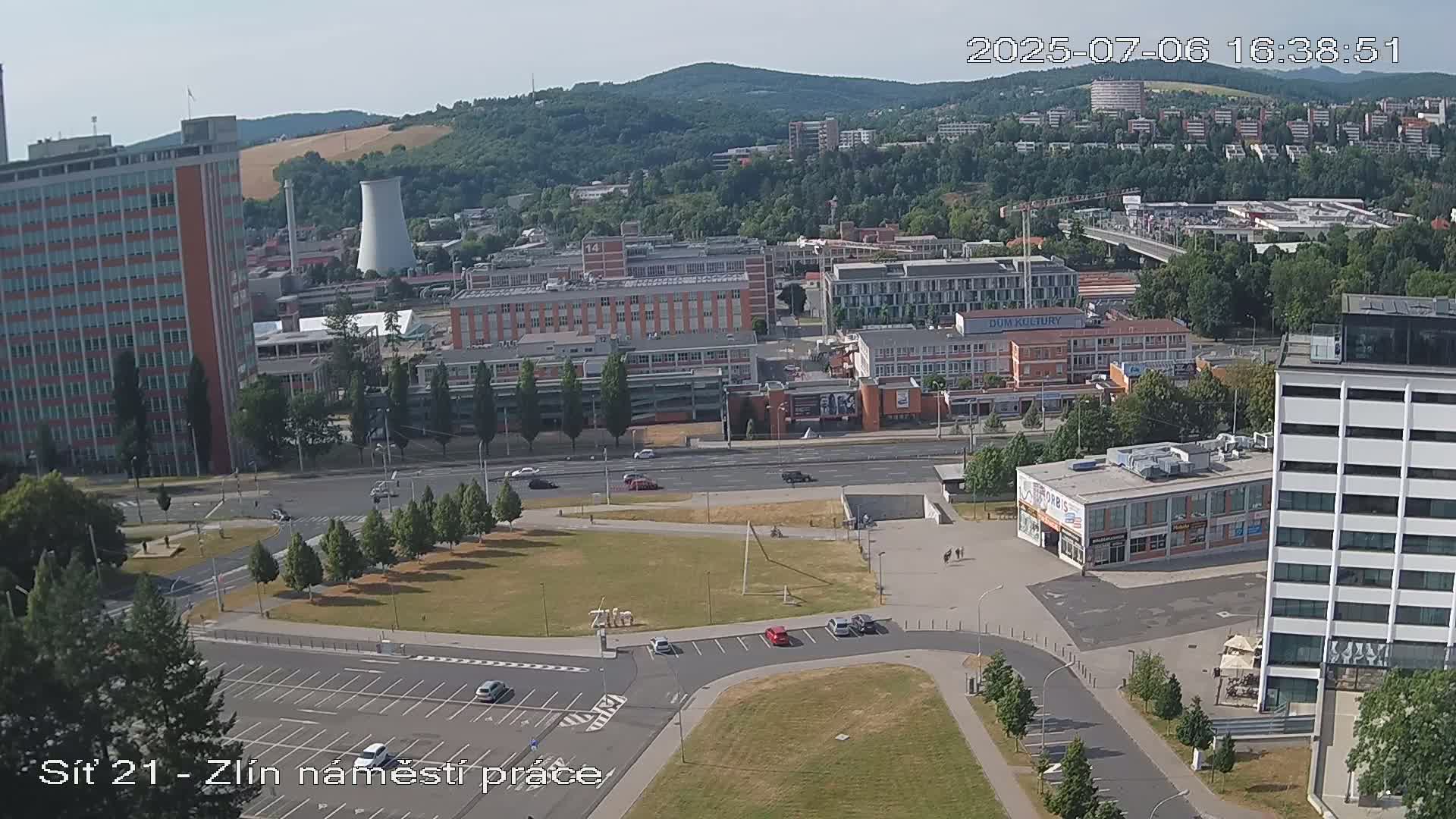 Zlín Industrial Area Live Cam - Zlin 1, Zlin, Czechia
