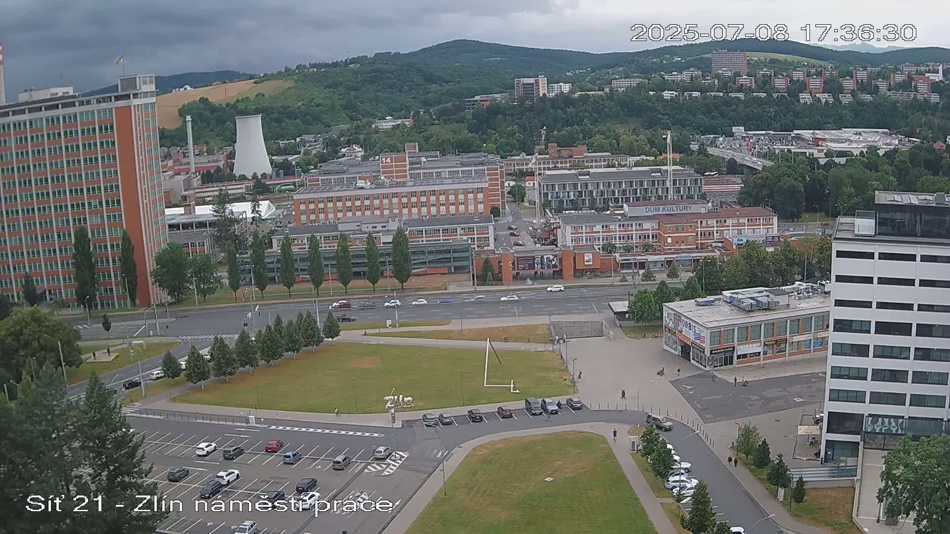 Zlín Industrial Area Live Cam - Zlin 1, Zlin, Czechia