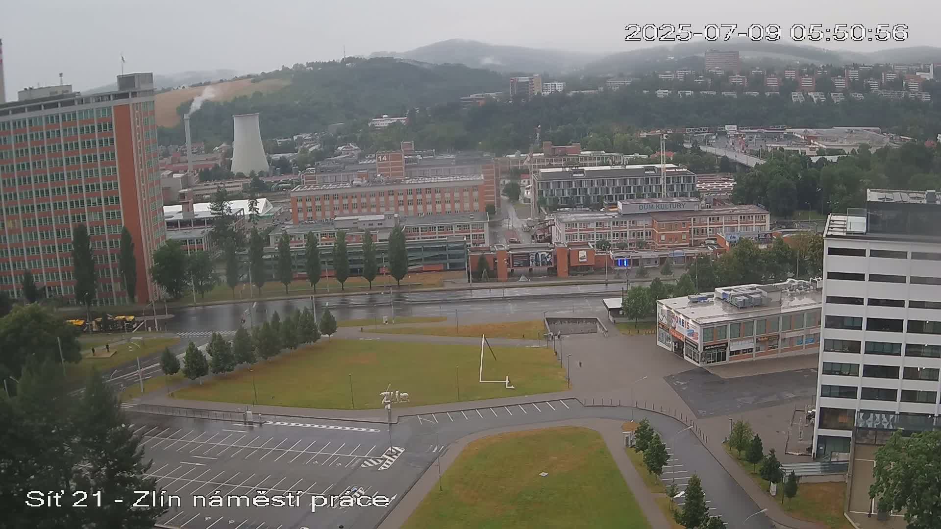 Zlín Industrial Area Live Cam - Zlin 1, Zlin, Czechia