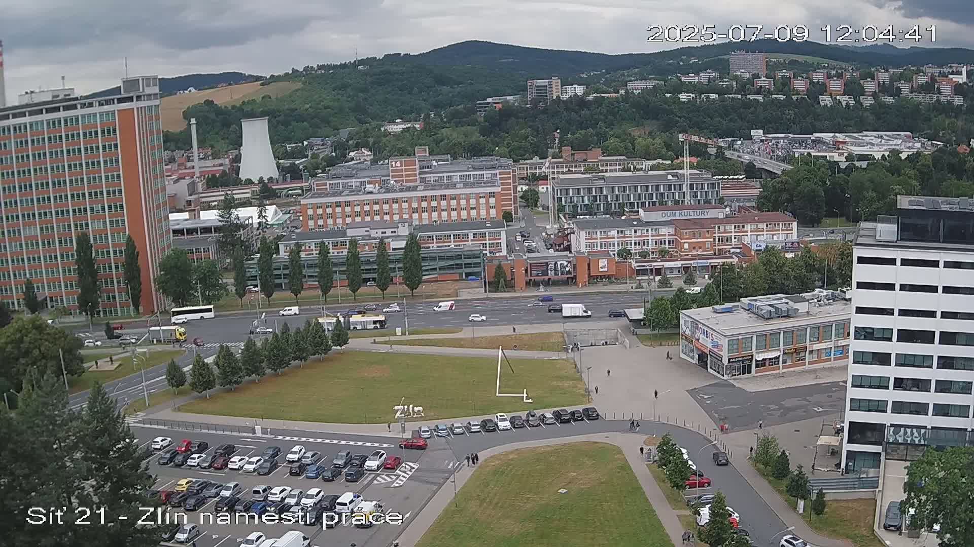 Zlín Industrial Area Live Cam - Zlin 1, Zlin, Czechia
