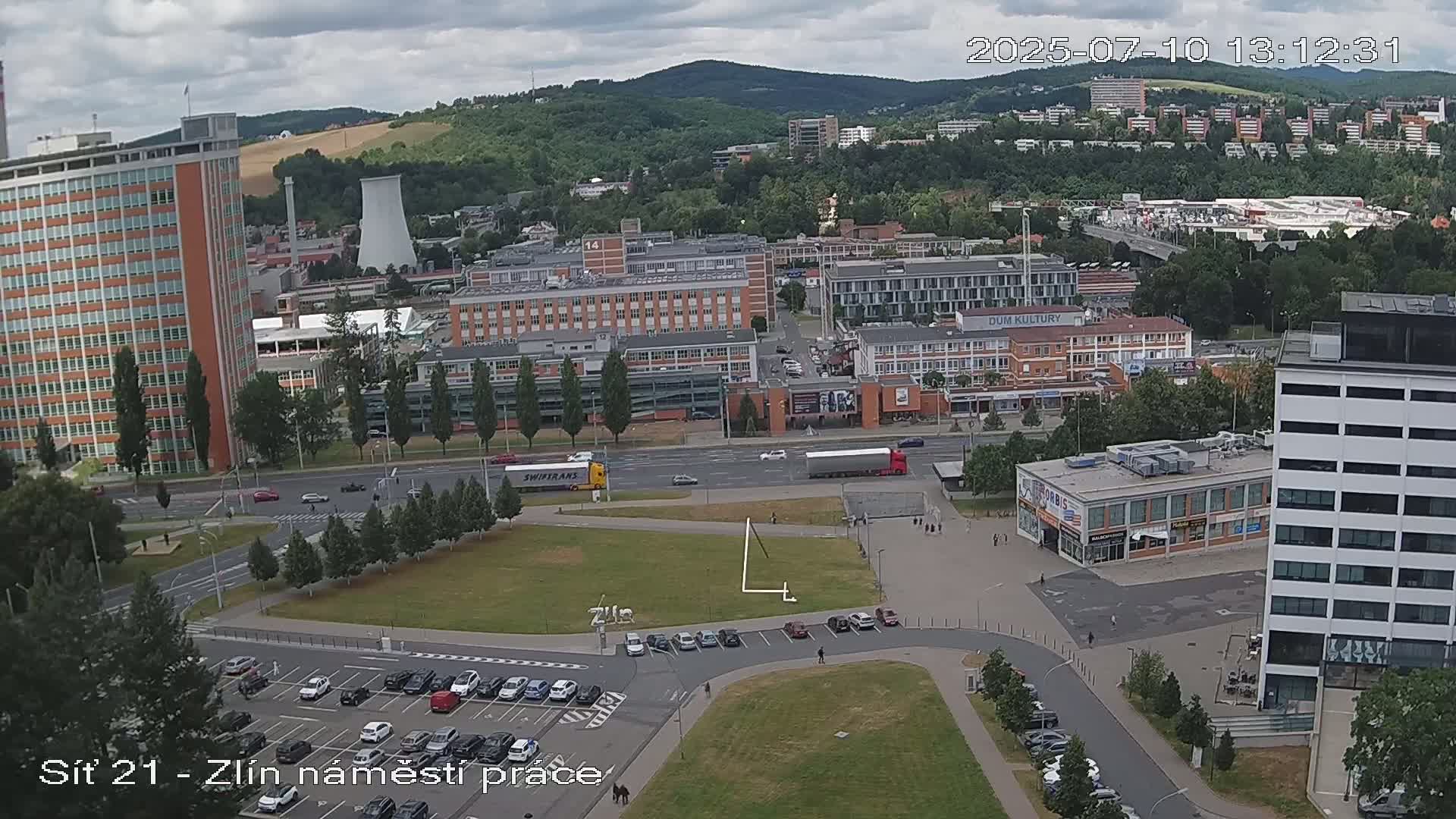 Zlín Industrial Area Live Cam - Zlin 1, Zlin, Czechia