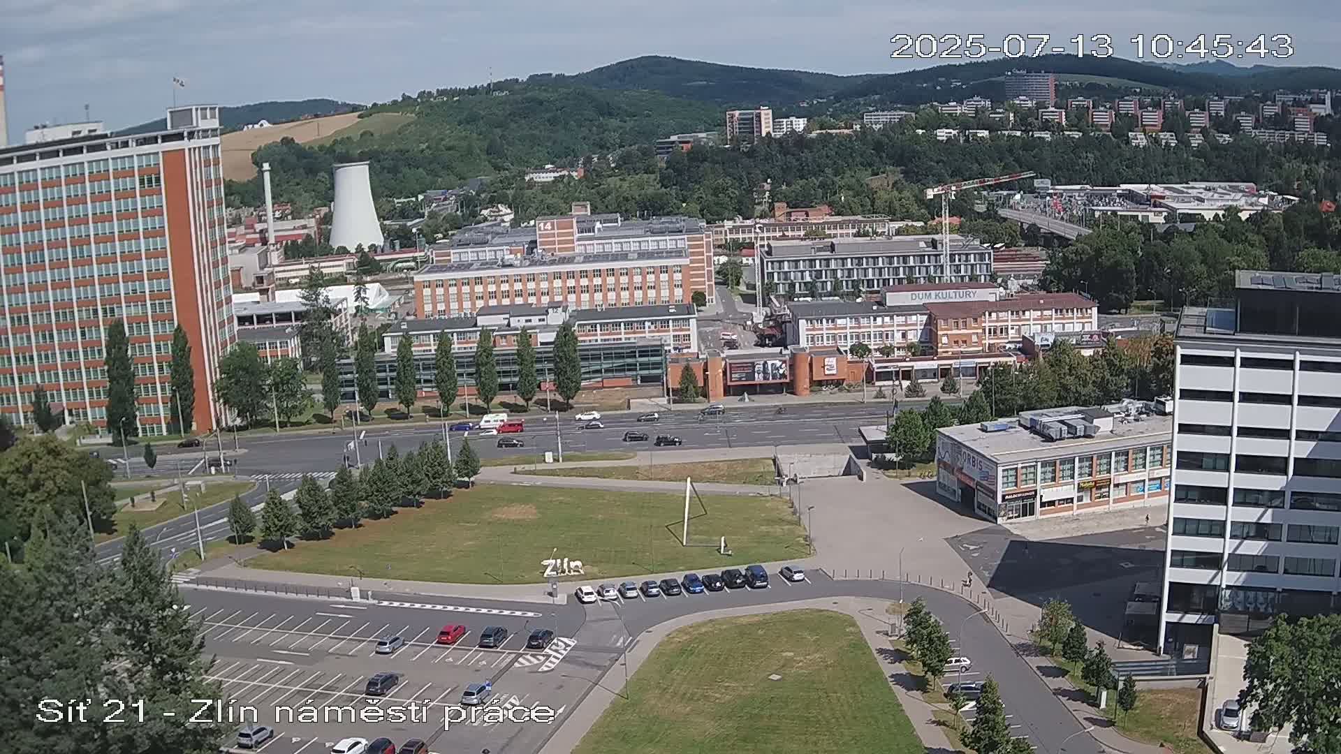 Zlín Industrial Area Live Cam - Zlin 1, Zlin, Czechia