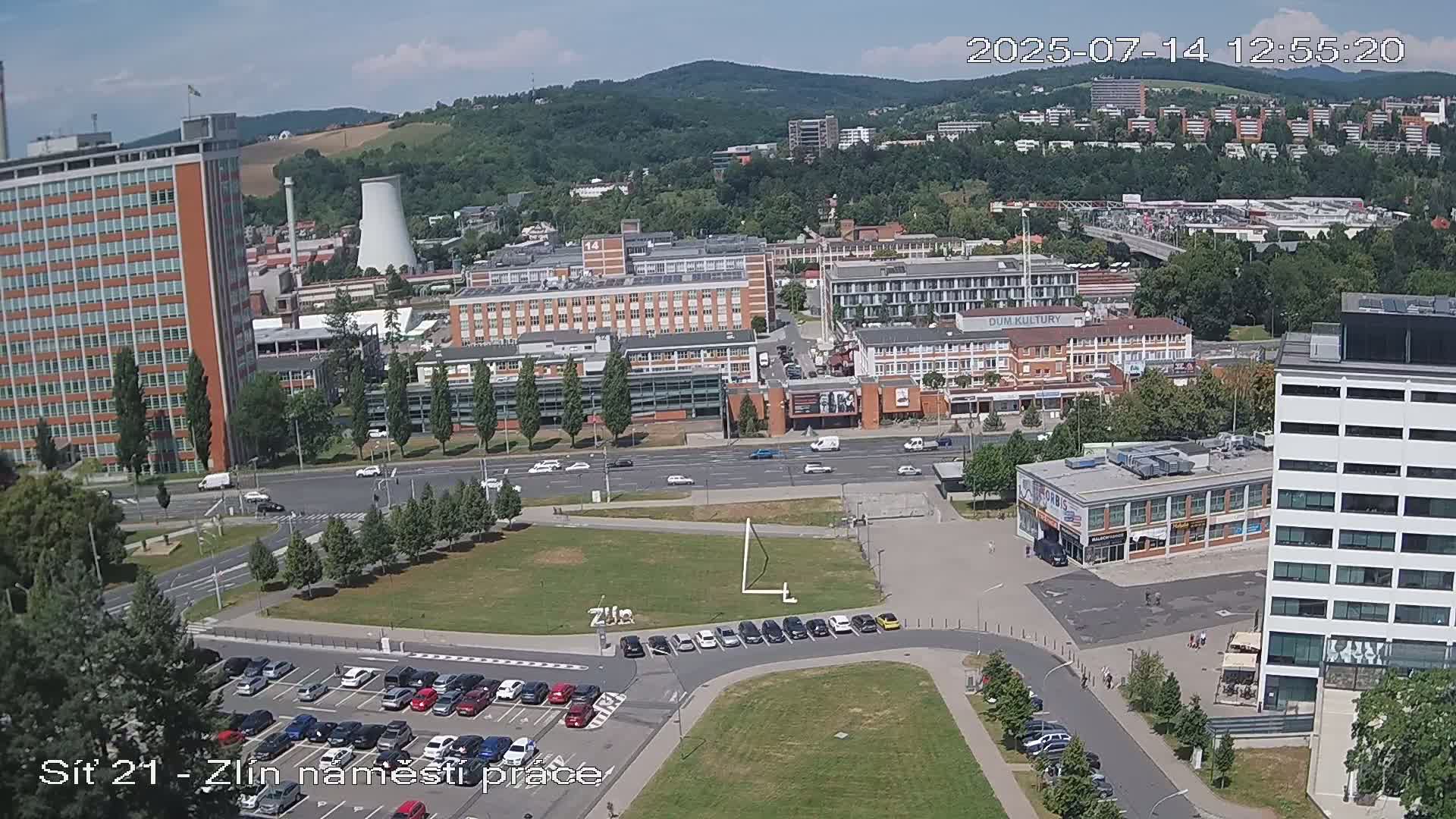 Zlín Industrial Area Live Cam - Zlin 1, Zlin, Czechia